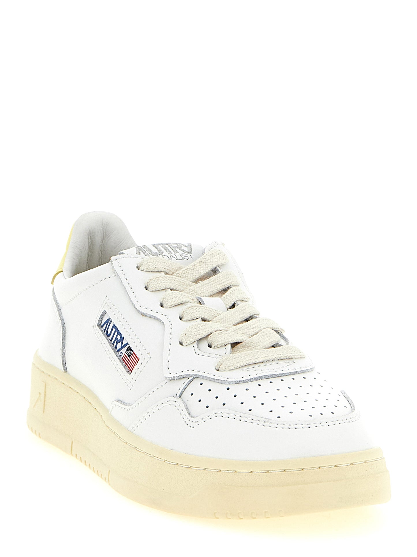 Autry Bicolor Cowhide Low Top Sneakers Curated Luxury Accessories by Orvyn