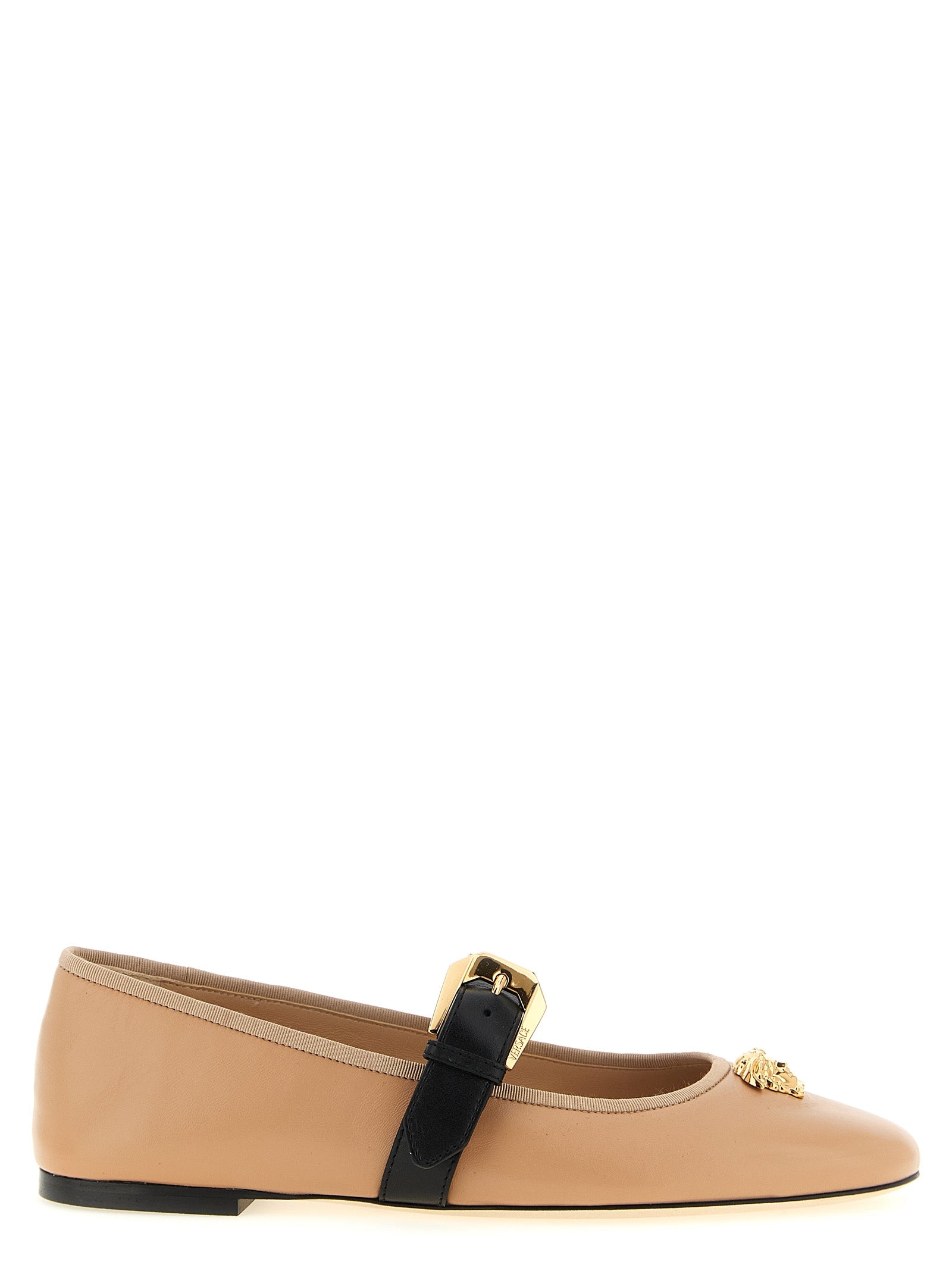 Versace Multicolor 'La Medusa' Flats Curated Luxury Accessories by Orvyn