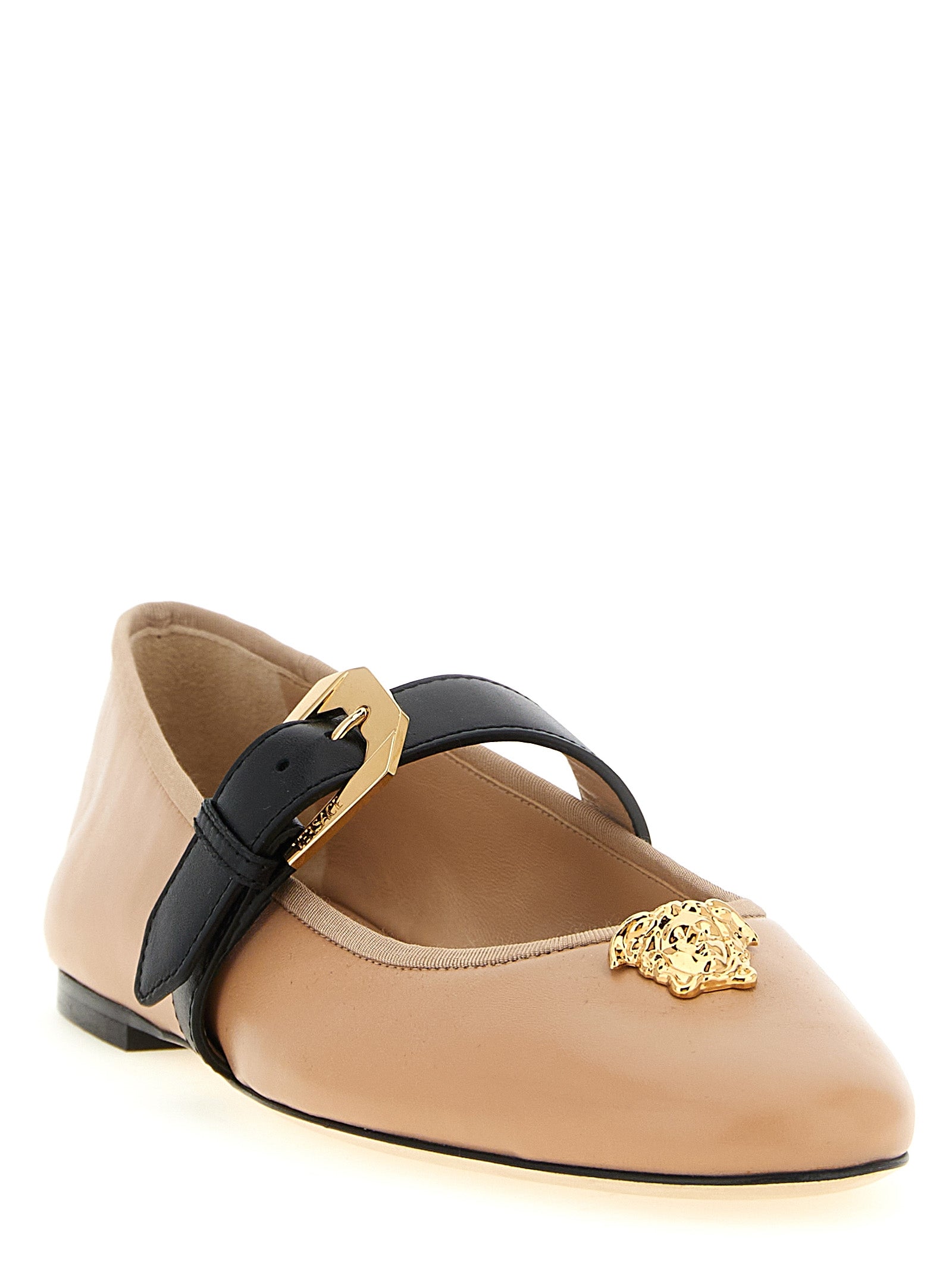 Versace Multicolor 'La Medusa' Flats Curated Luxury Accessories by Orvyn