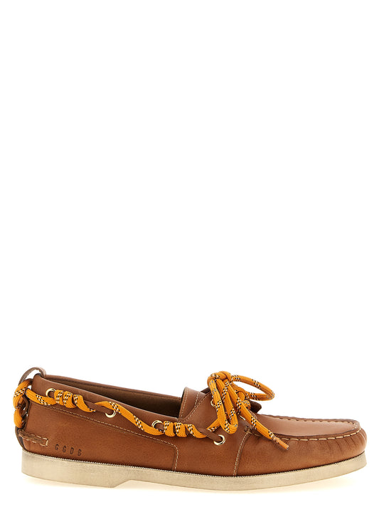 Golden Goose Brown Cowhide Slip-On Loafers Curated Luxury Accessories by Orvyn