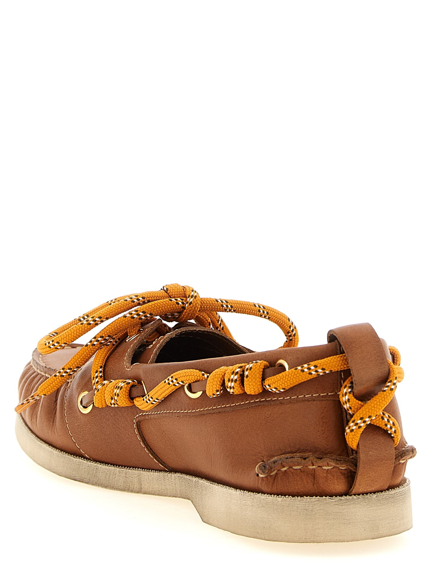 Golden Goose Brown Cowhide Slip-On Loafers Curated Luxury Accessories by Orvyn