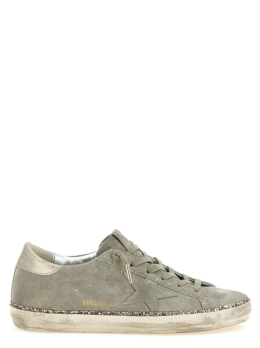 Golden Goose Gray Cowhide Low Top Sneakers Curated Luxury Accessories by Orvyn