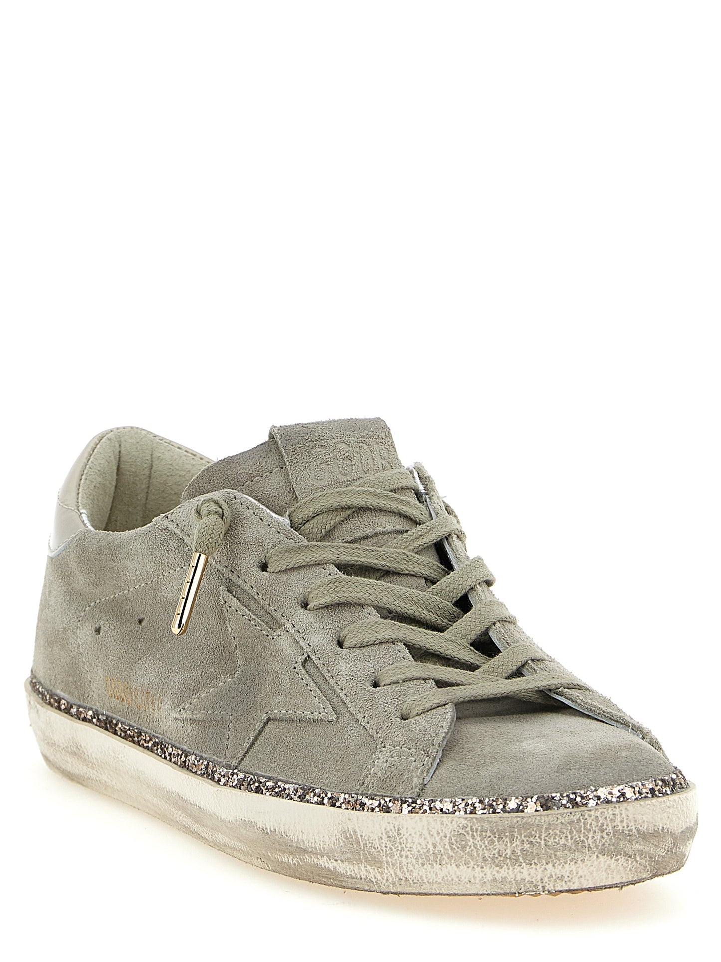 Golden Goose Gray Cowhide Low Top Sneakers Curated Luxury Accessories by Orvyn
