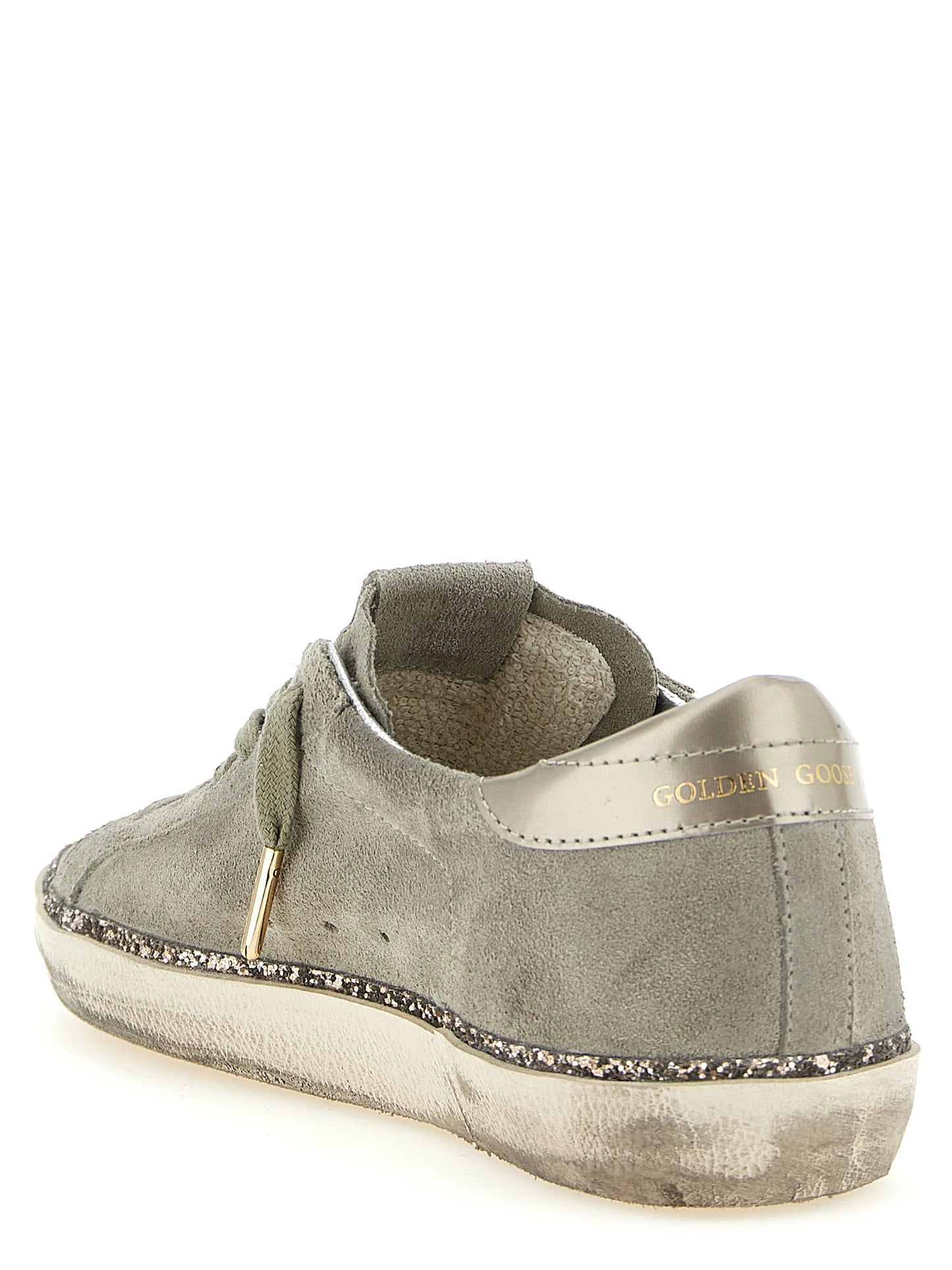 Golden Goose Gray Cowhide Low Top Sneakers Curated Luxury Accessories by Orvyn