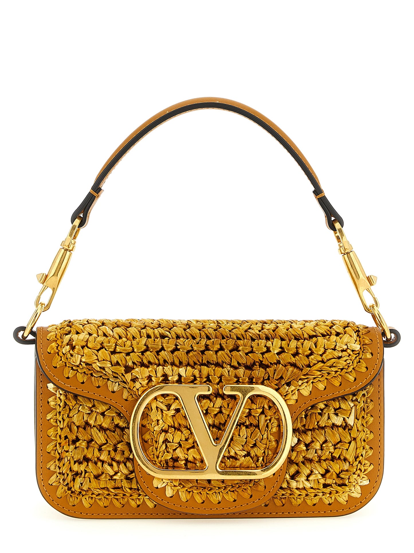 Valentino Garavani Gold 'Locò' Small Shoulder Bag Curated Luxury Accessories by Orvyn