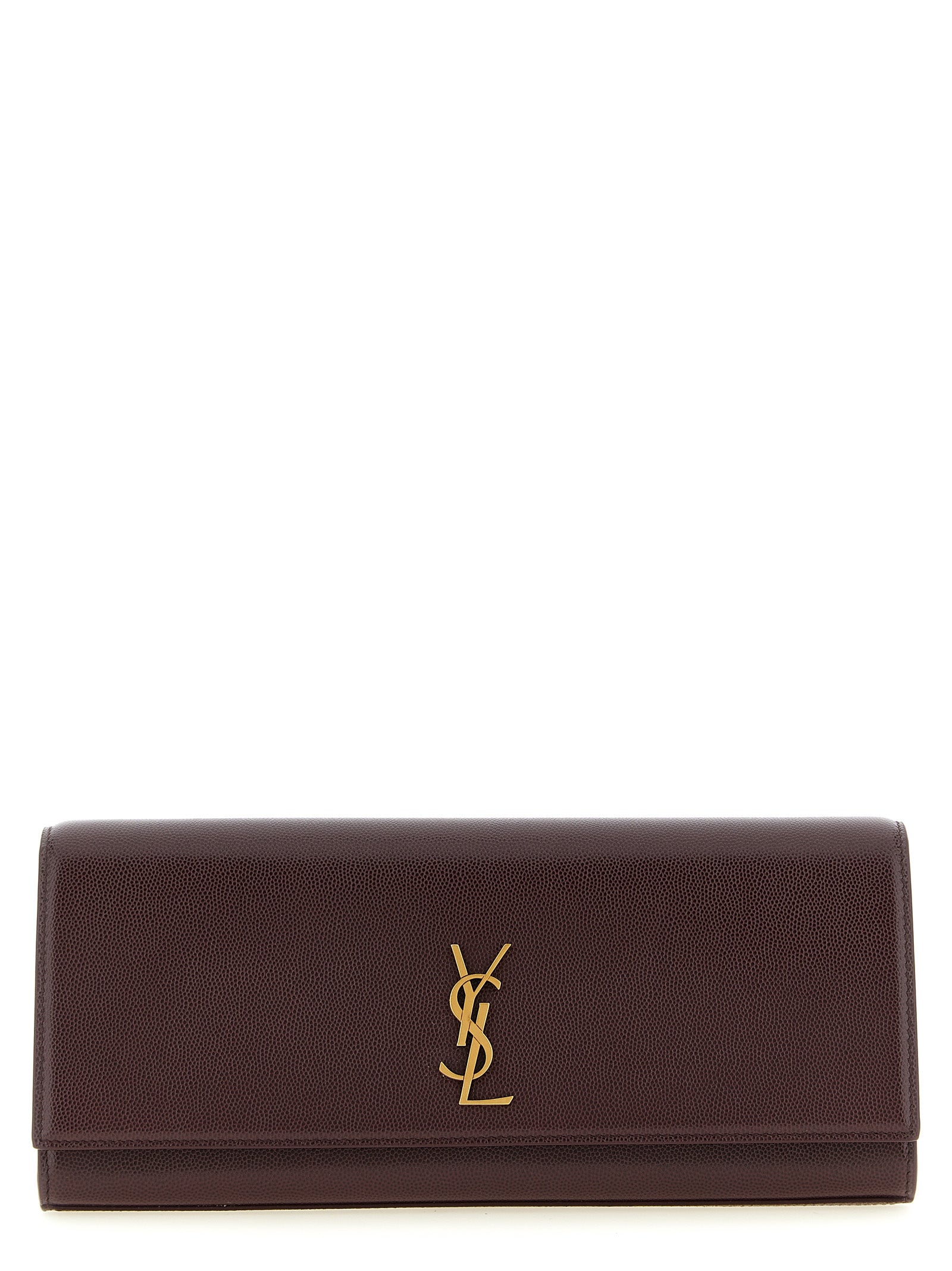Saint Laurent Bordeaux 'Kate' Clutch Curated Luxury Accessories by Orvyn