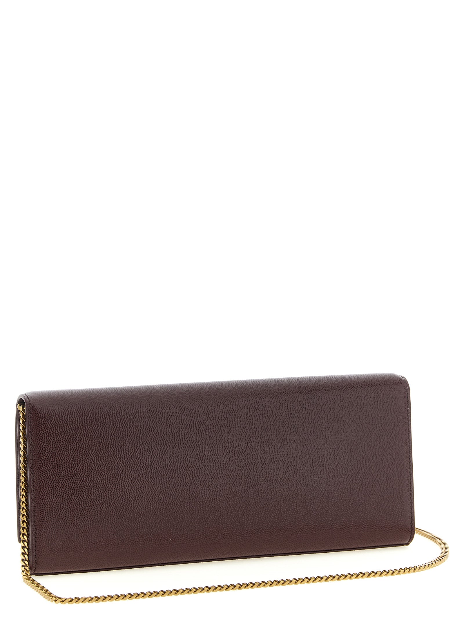 Saint Laurent Bordeaux 'Kate' Clutch Curated Luxury Accessories by Orvyn