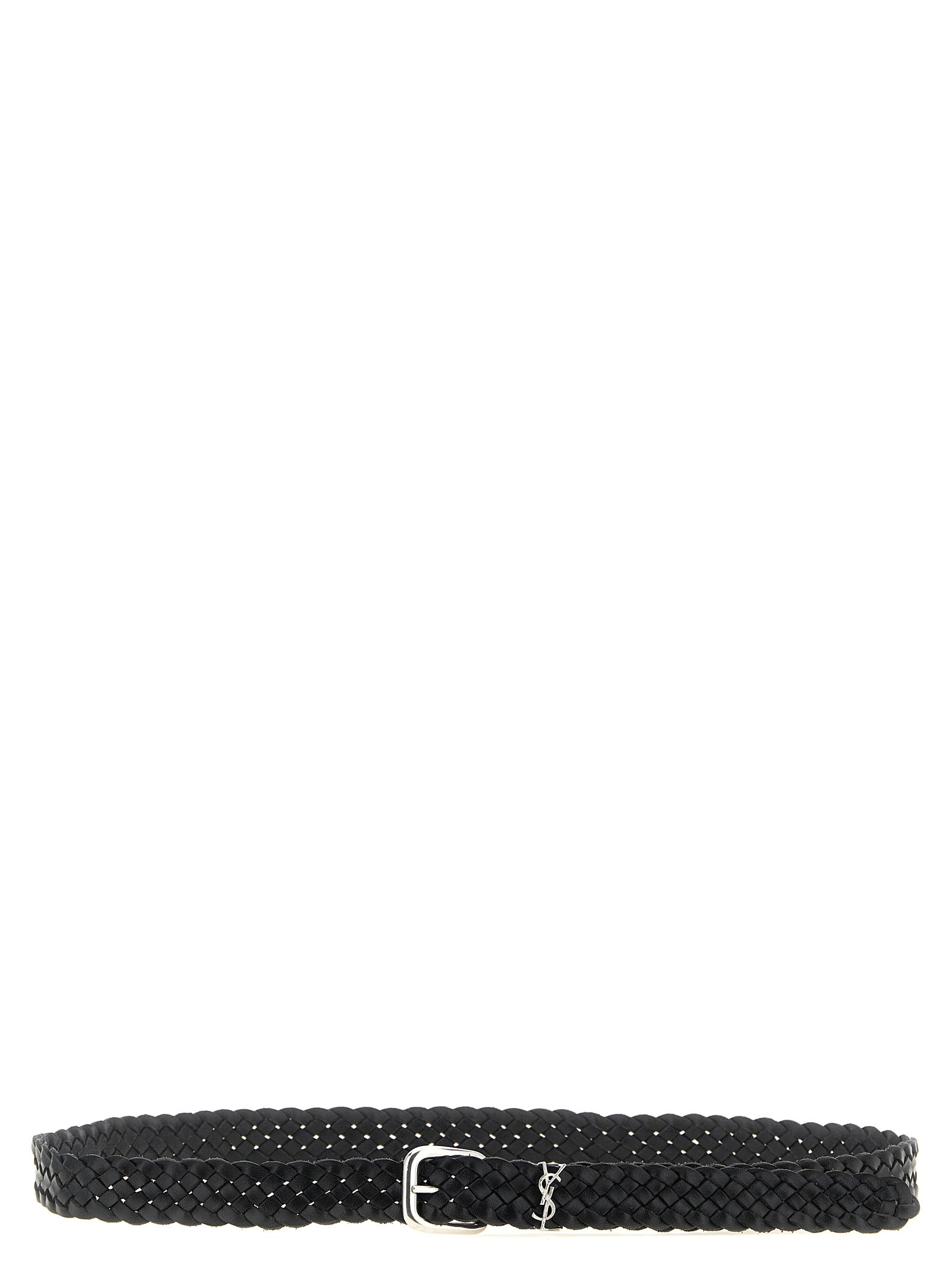 Saint Laurent Black 'Cassandre' Belt Curated Luxury Accessories by Orvyn