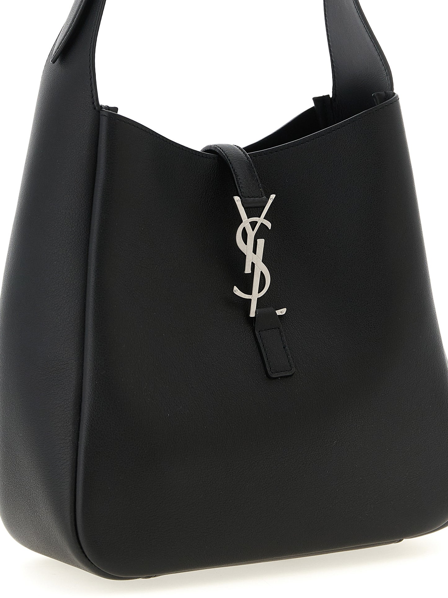Saint Laurent Black 'Le 5 à 7' Micro Shoulder Bag schwarz
