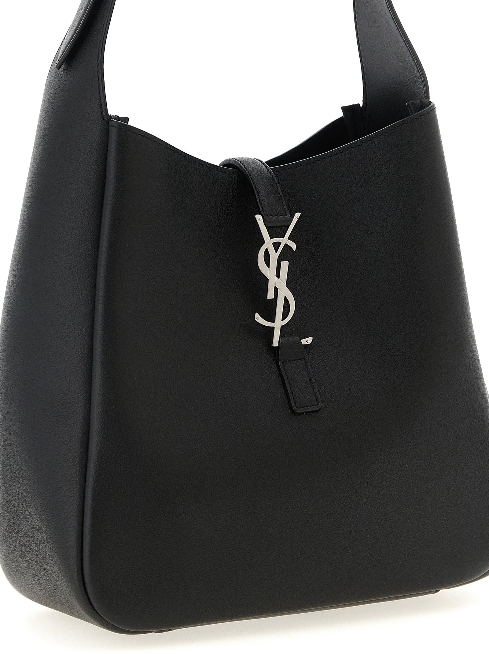 Saint Laurent Black 'Le 5 à 7' Micro Shoulder Bag schwarz