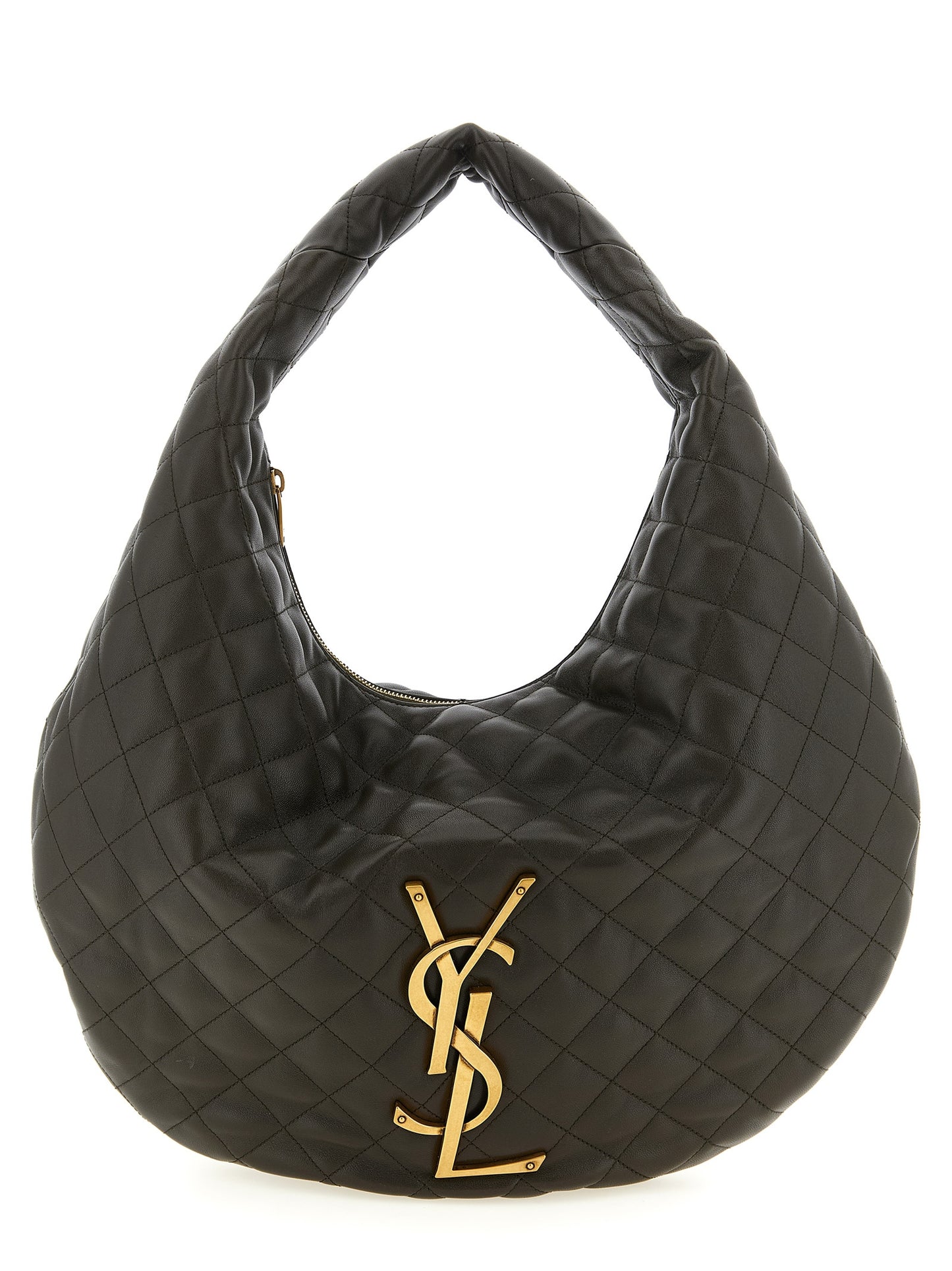 Saint Laurent Brown 'Hobo Icare' Shoulder Bag Curated Luxury Accessories by Orvyn