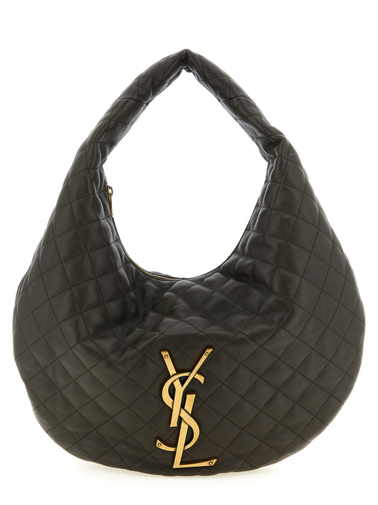 Saint Laurent Brown 'Hobo Icare' Shoulder Bag Curated Luxury Accessories by Orvyn