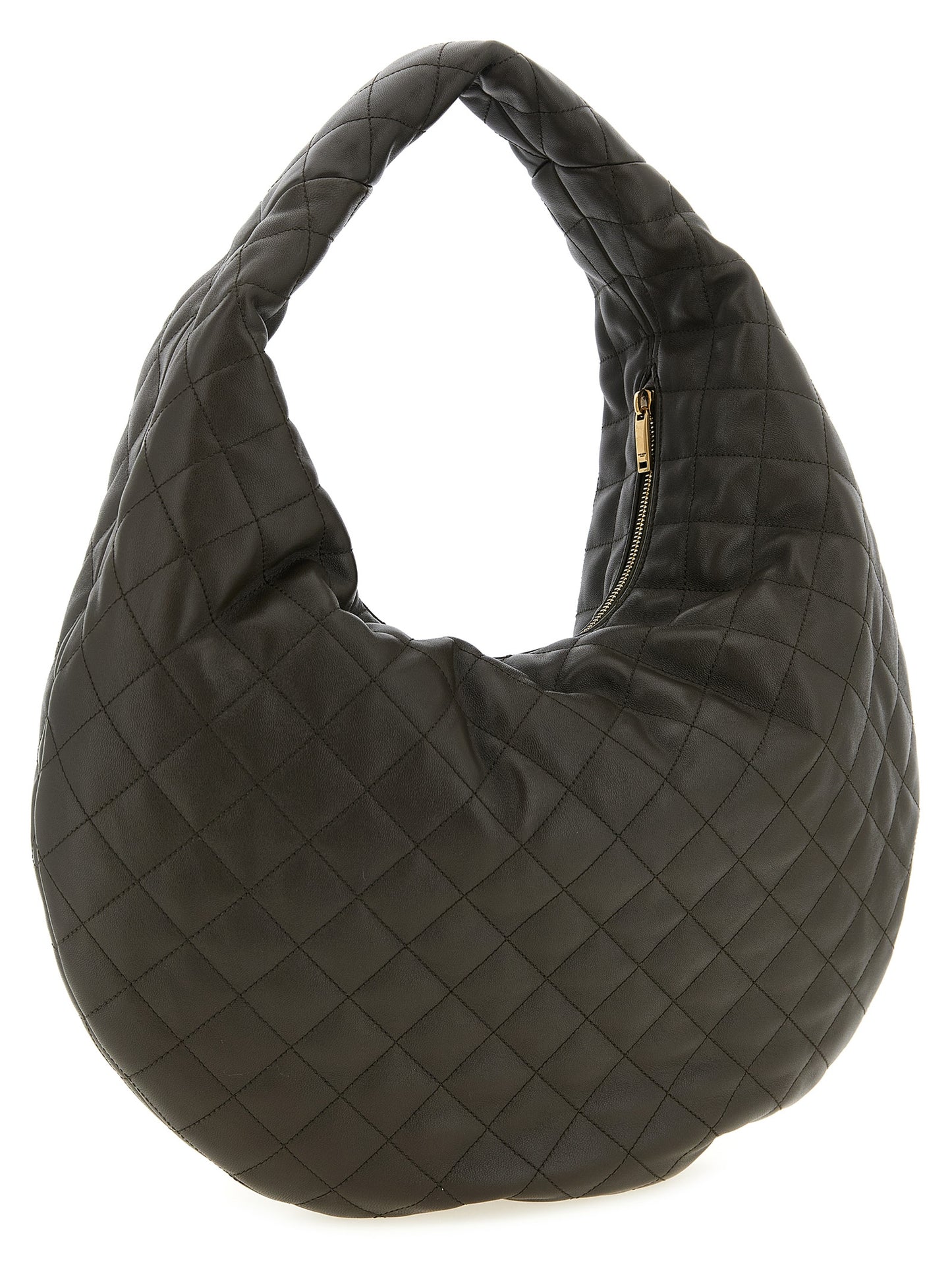 Saint Laurent Brown 'Hobo Icare' Shoulder Bag Curated Luxury Accessories by Orvyn