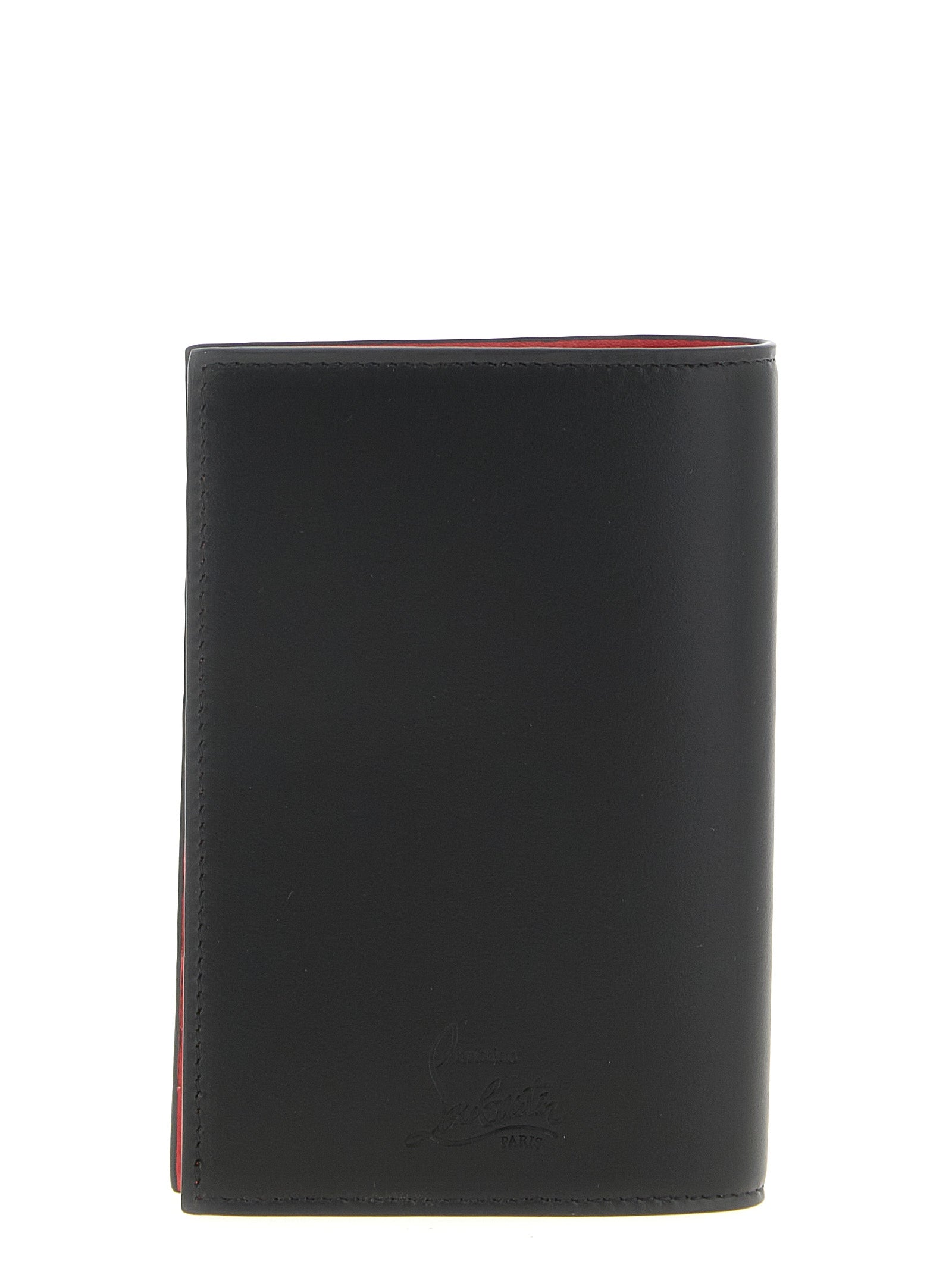 Christian Louboutin Black 'Mooncrest' Wallet Curated Luxury Accessories by Orvyn