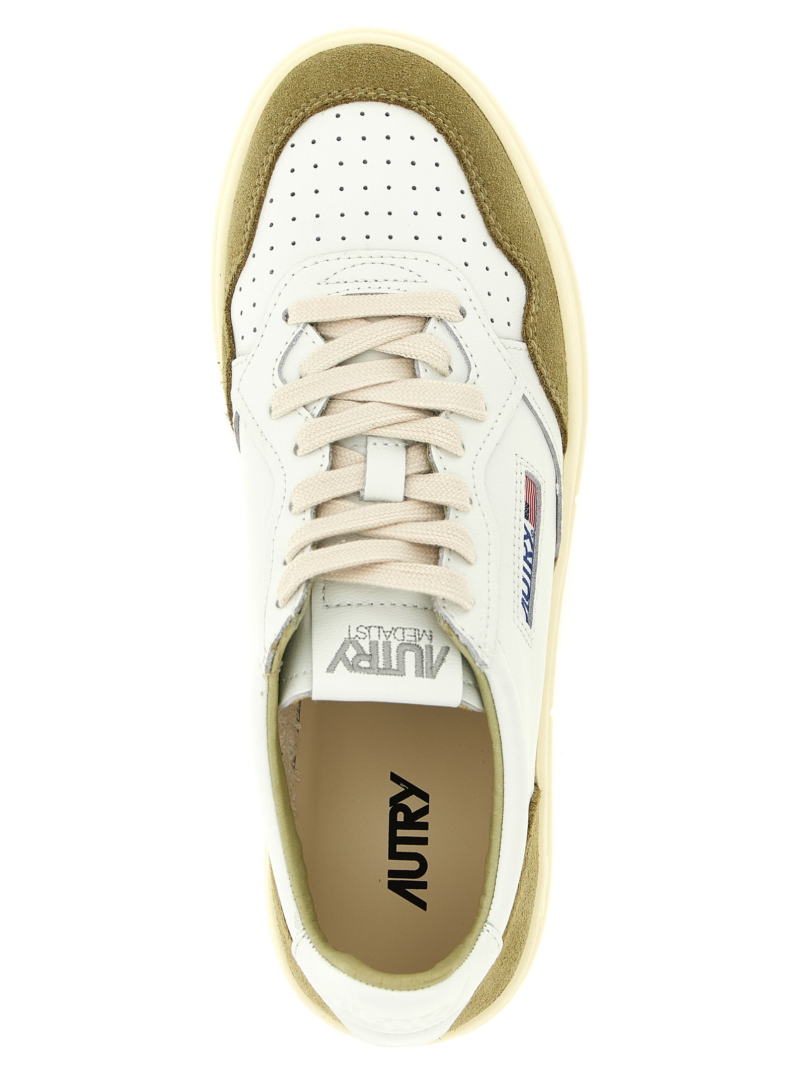Autry Bicolor Cowhide Low Top Sneakers Curated Luxury Accessories by Orvyn