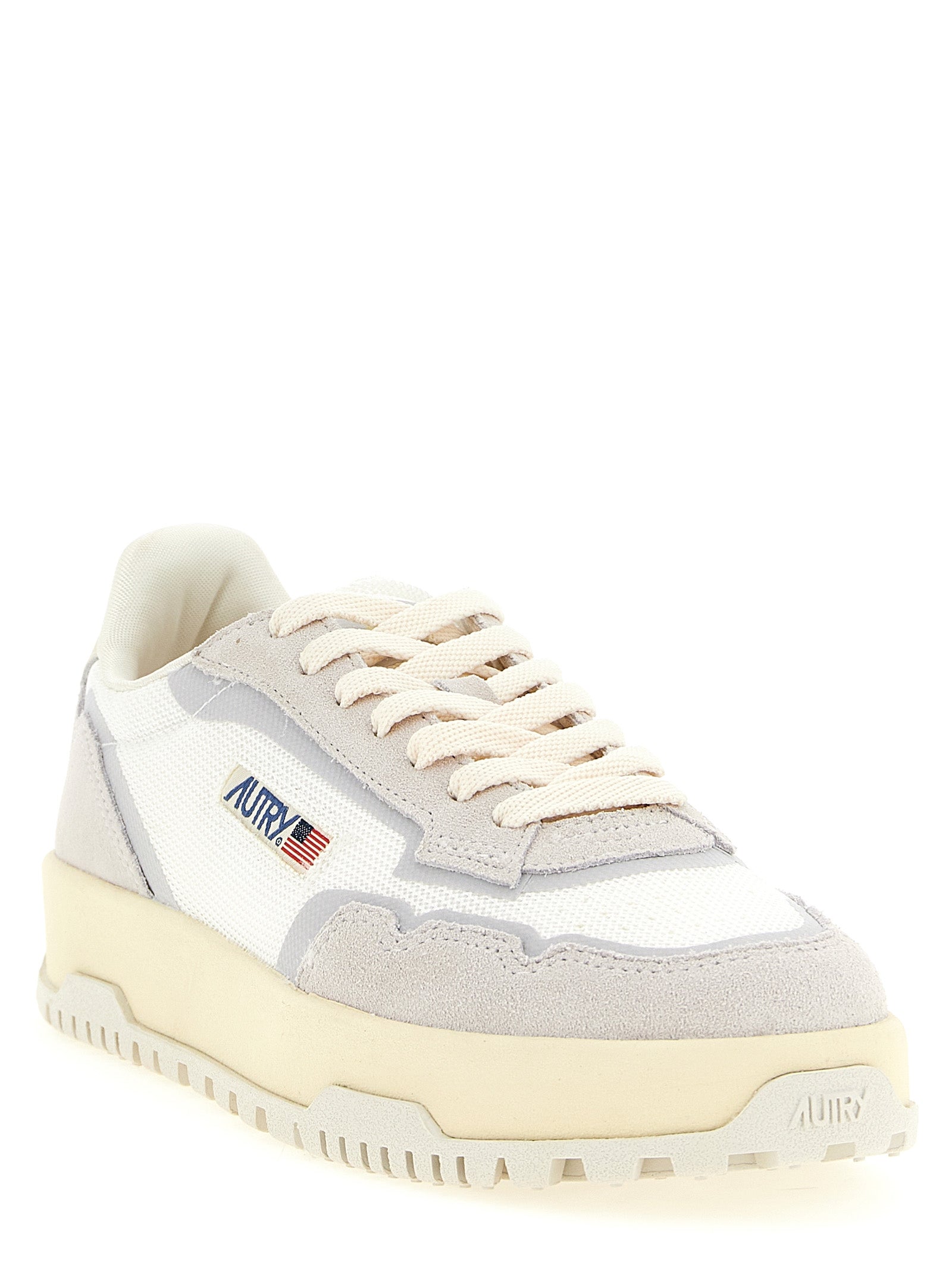 Autry Gray Cotton Low Top Sneakers Curated Luxury Accessories by Orvyn