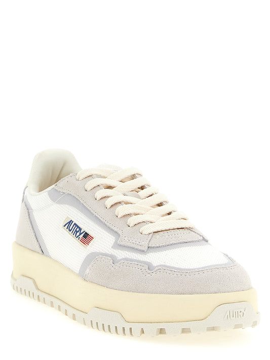 Autry Gray Cotton Low Top Sneakers Curated Luxury Accessories by Orvyn