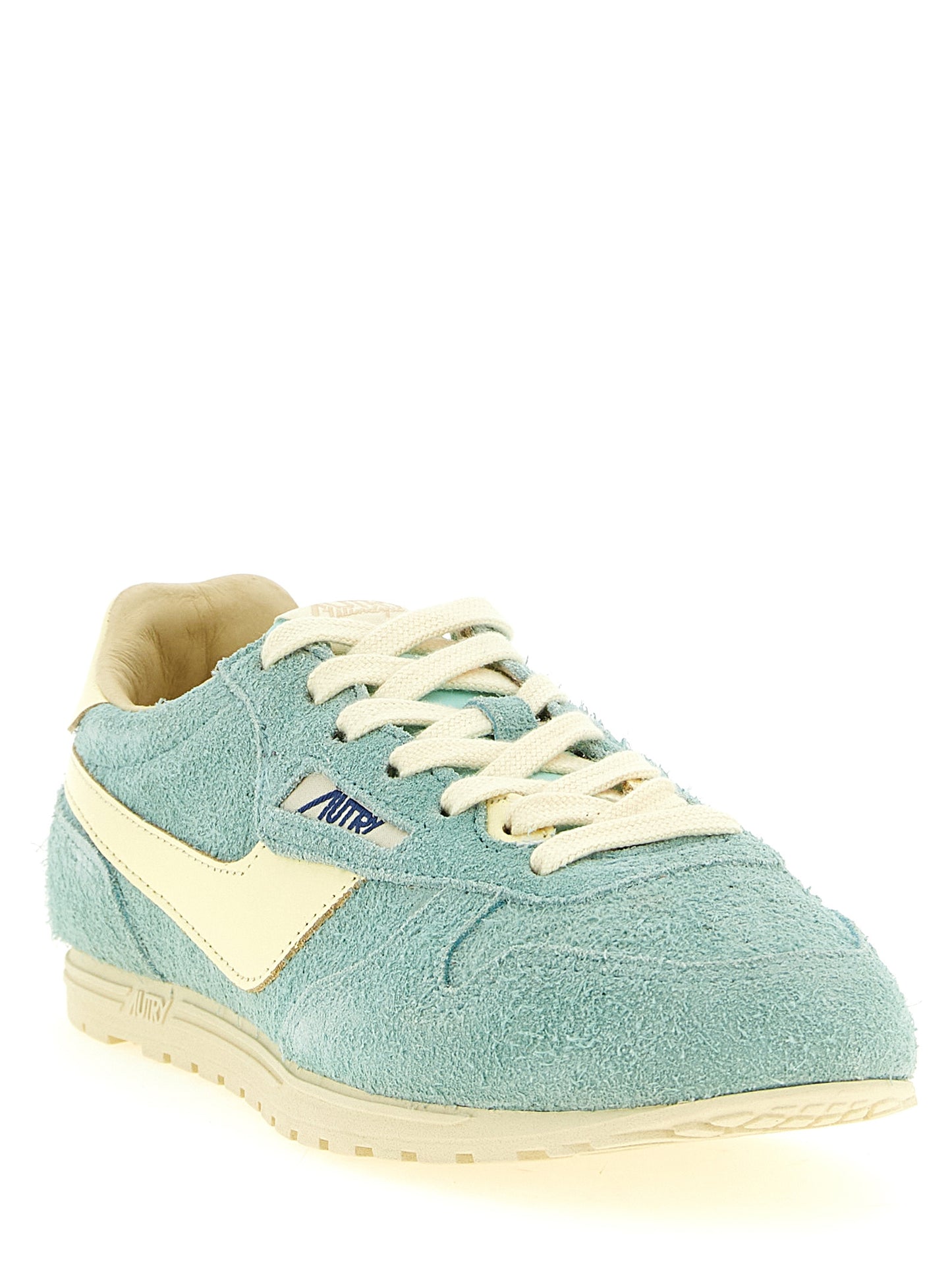 Autry Blue Cowhide Low Top Sneakers Curated Luxury Accessories by Orvyn