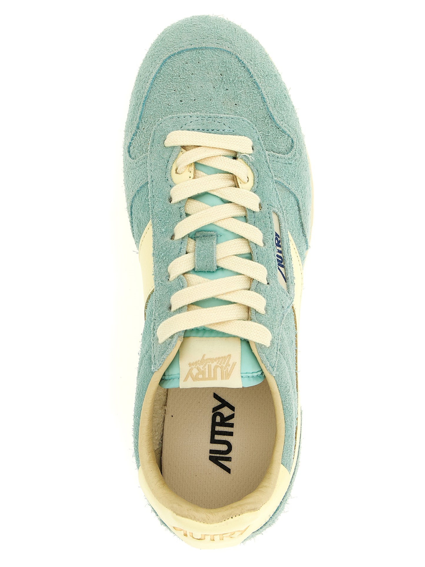 Autry Blue Cowhide Low Top Sneakers Curated Luxury Accessories by Orvyn