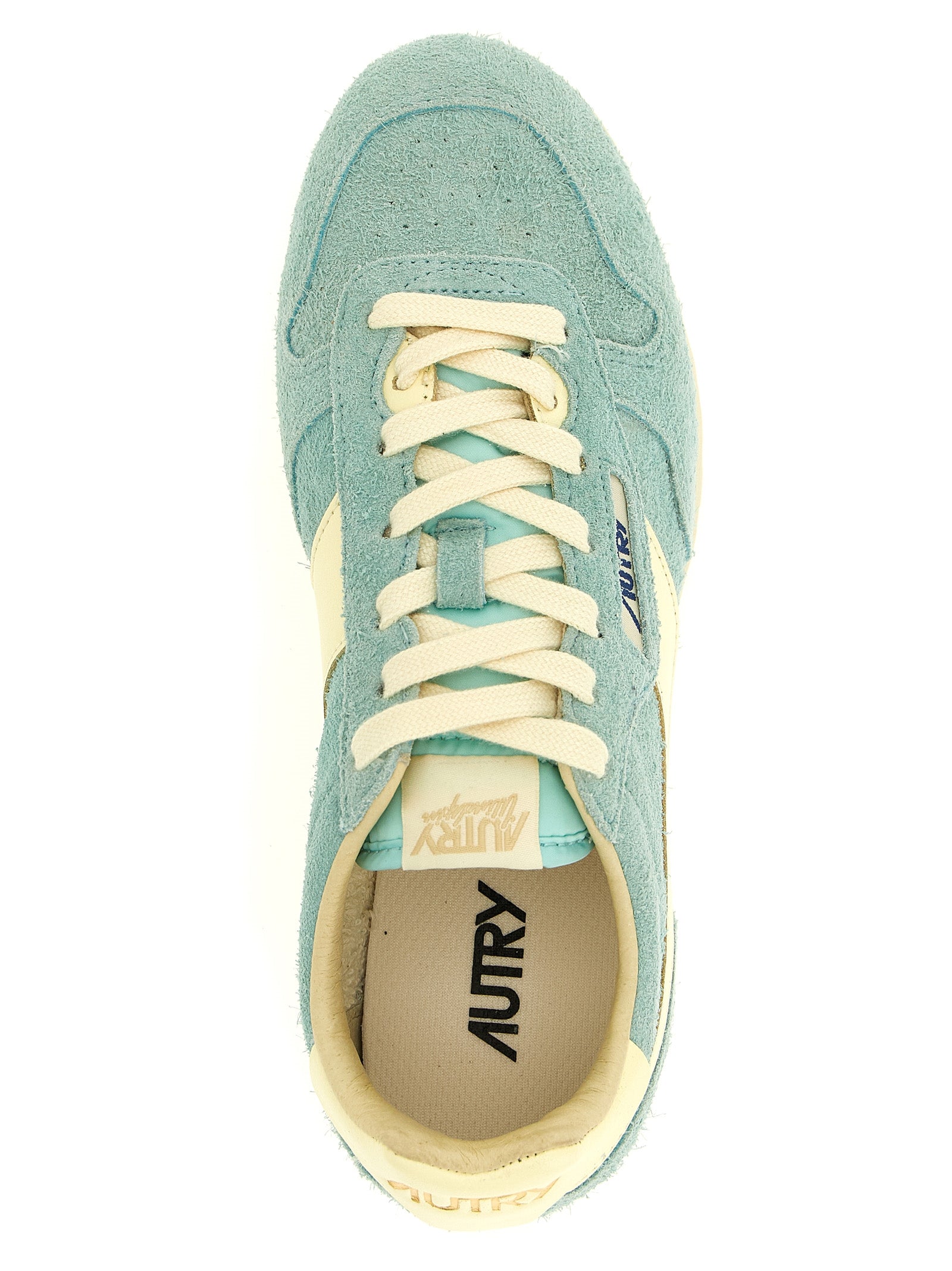 Autry Blue Cowhide Low Top Sneakers Curated Luxury Accessories by Orvyn