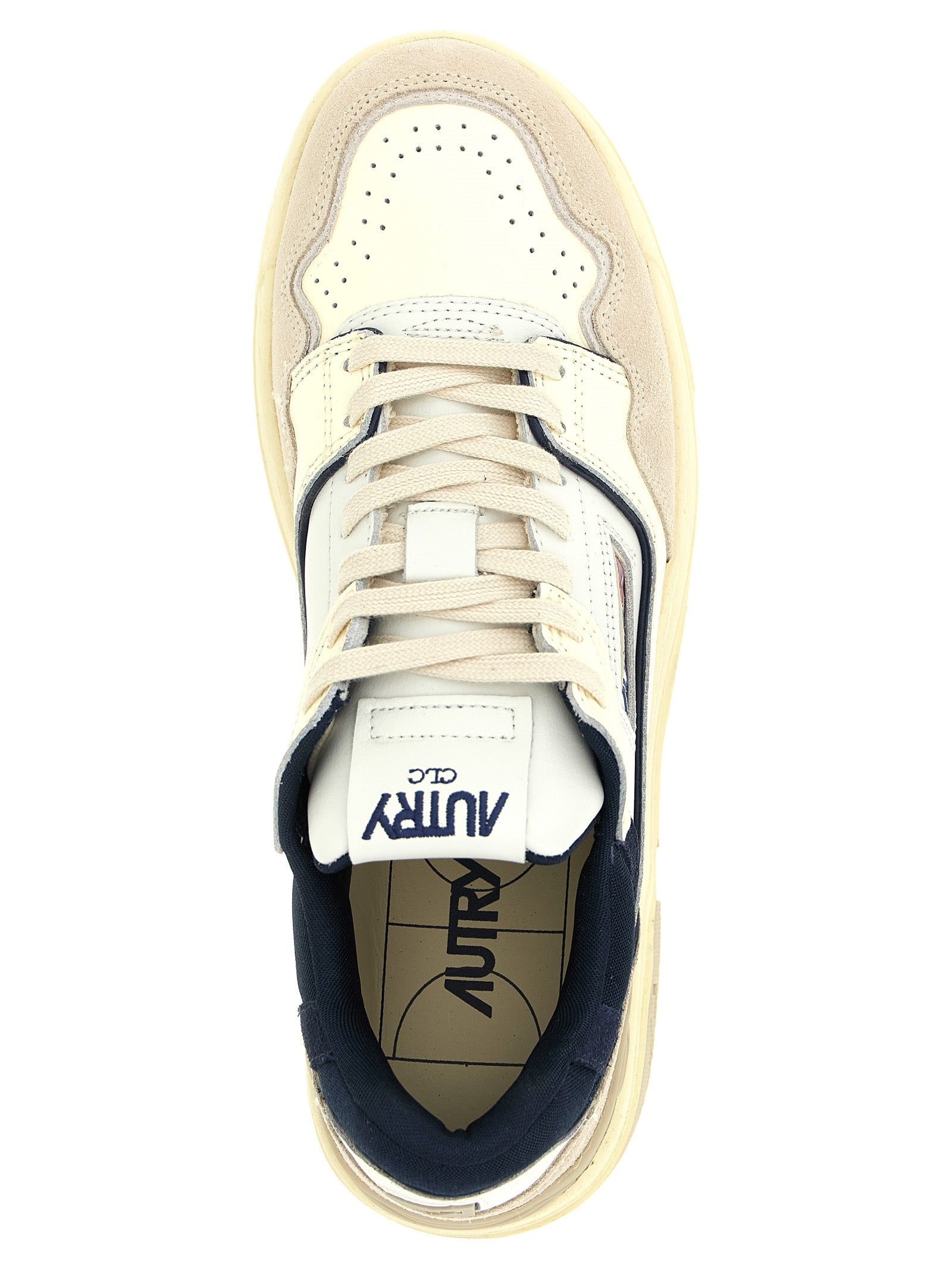 Autry Blue Cowhide Low Top Sneakers Curated Luxury Accessories by Orvyn