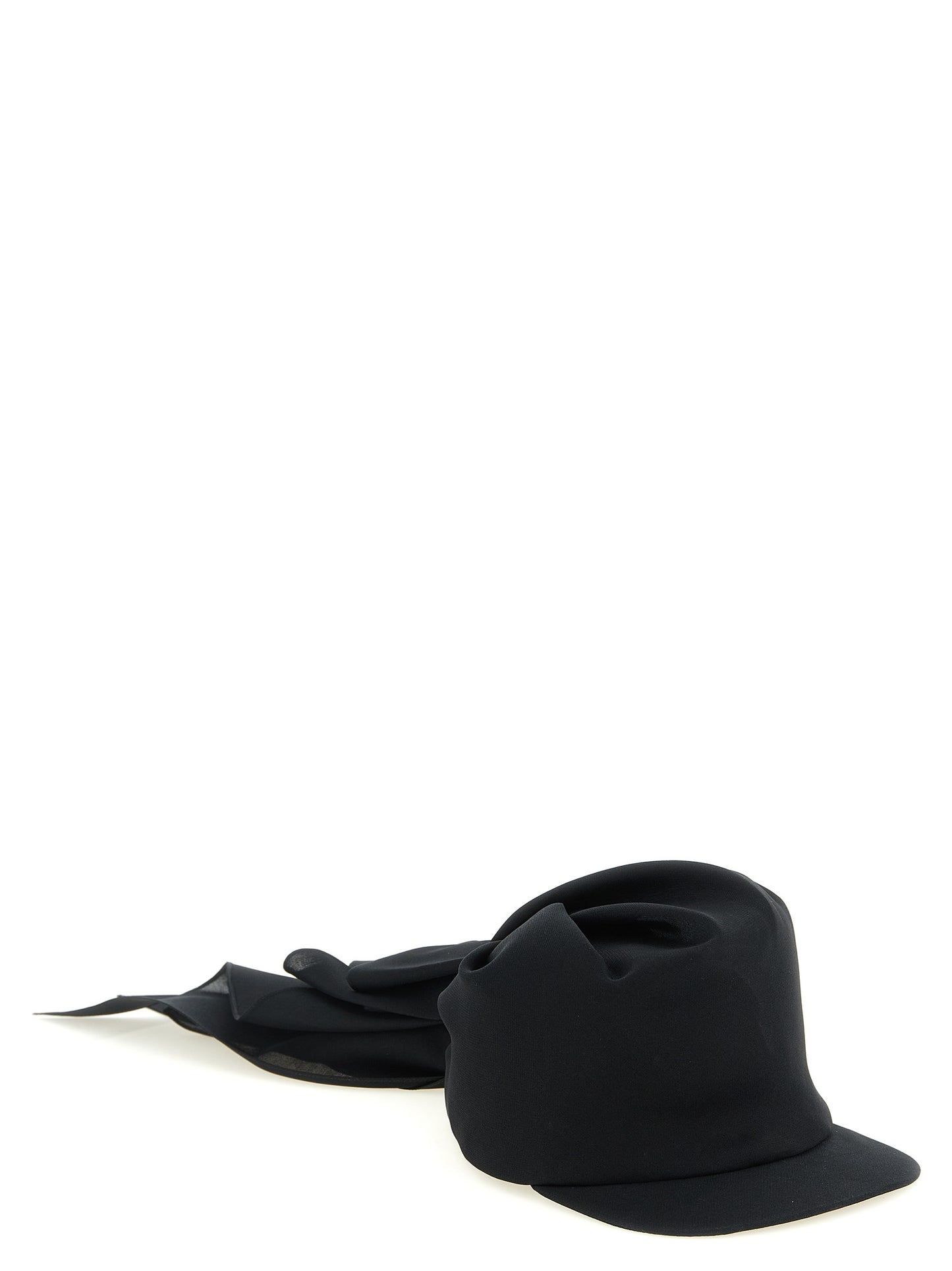 Balenciaga Black Silk Cap (Baseball Hat) Curated Luxury Accessories by Orvyn