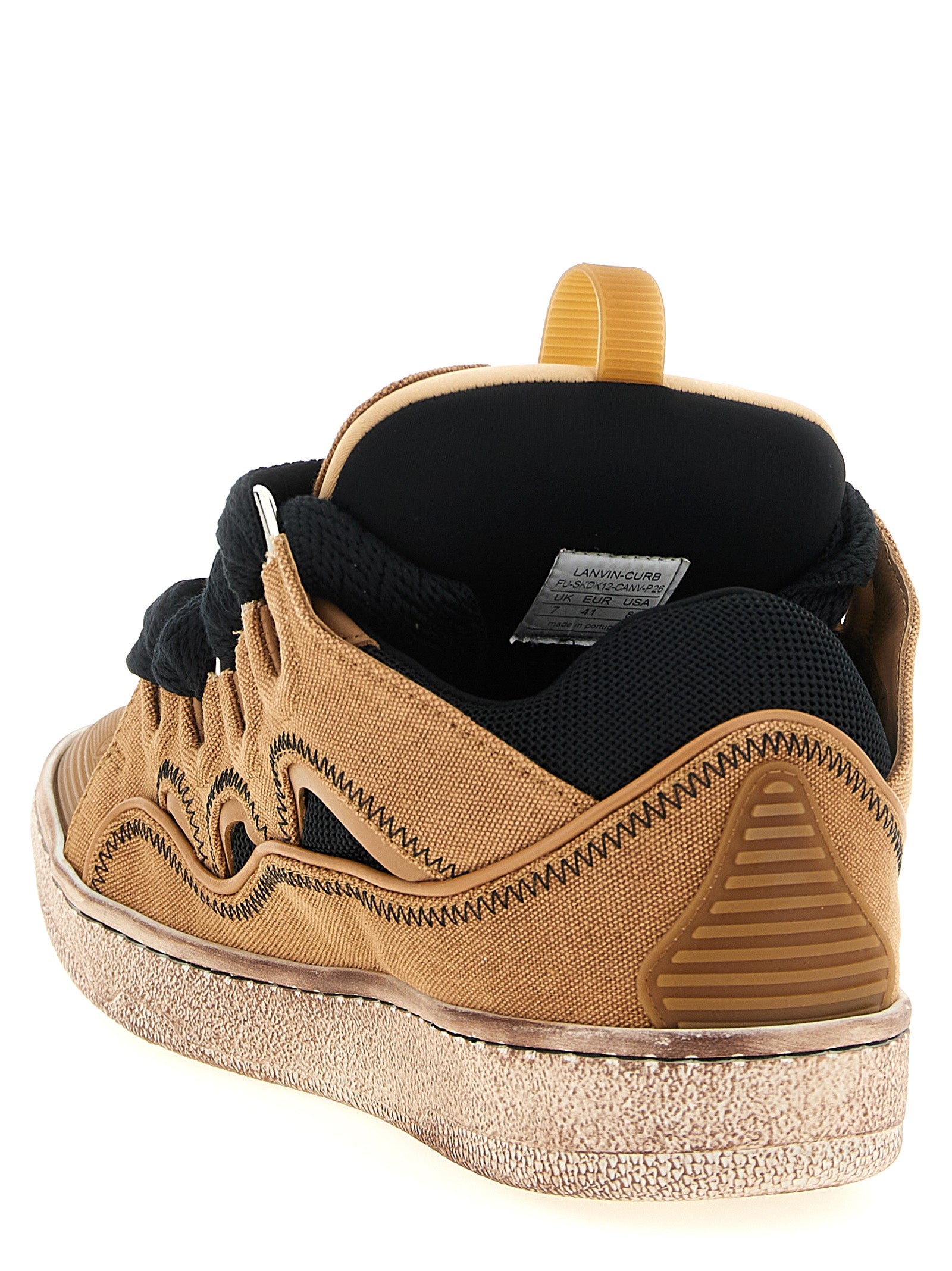 Lanvin Brown 'S Bold And Trendy' Sneakers Curated Luxury Accessories by Orvyn