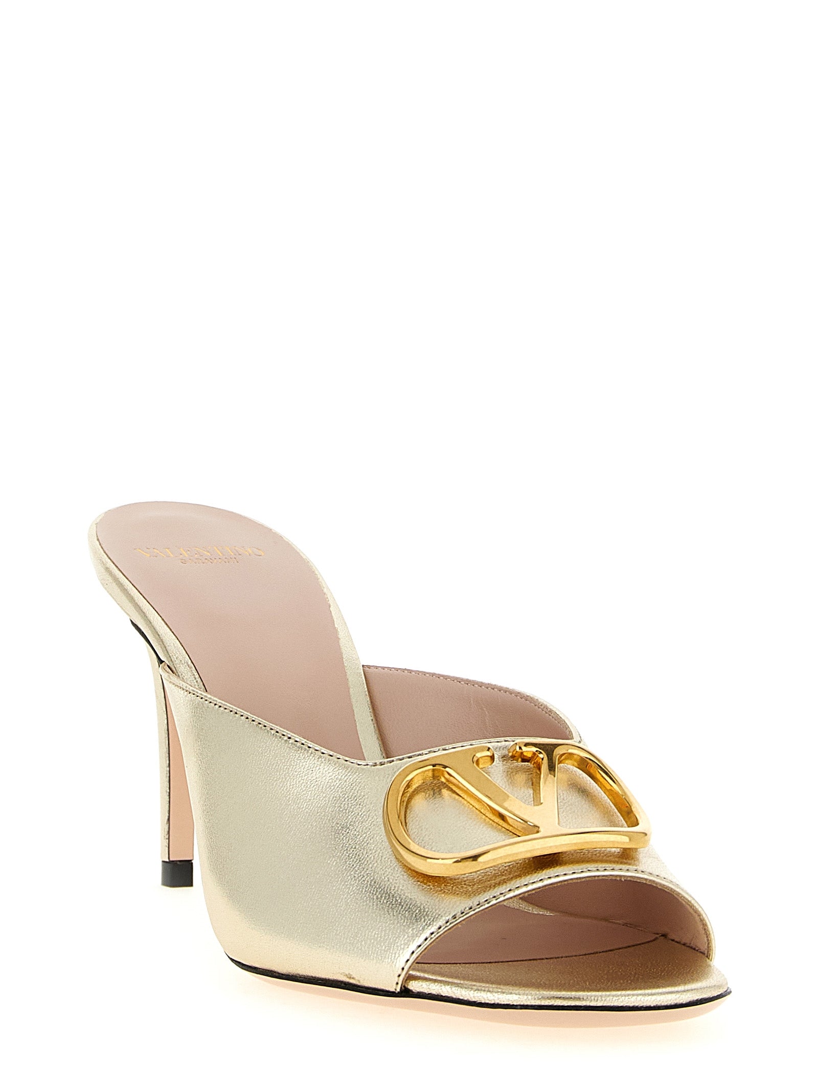 Valentino Garavani Gold Sandals Curated Luxury Accessories by Orvyn