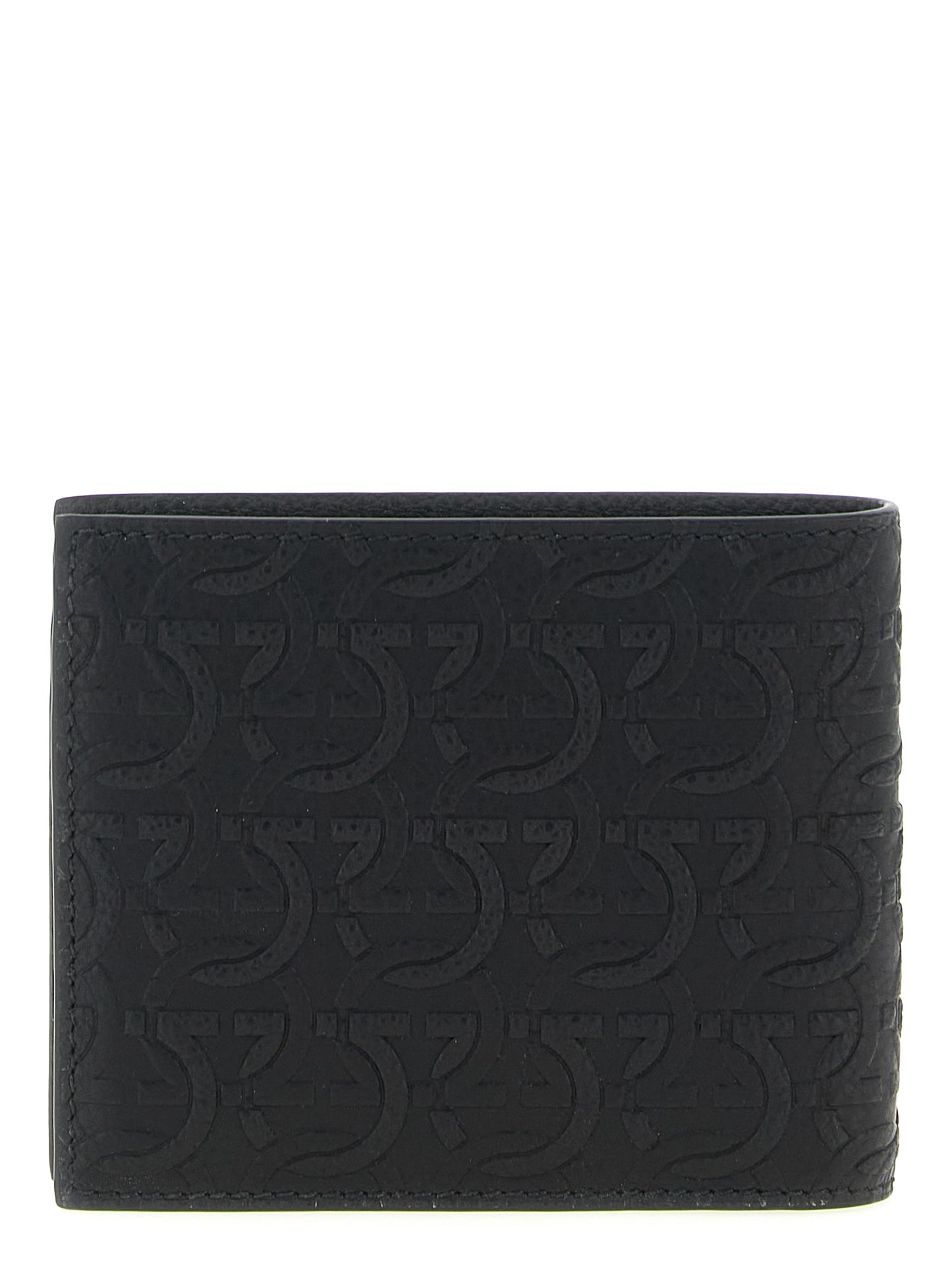Ferragamo Black 'Gancini' Wallet Curated Luxury Accessories by Orvyn