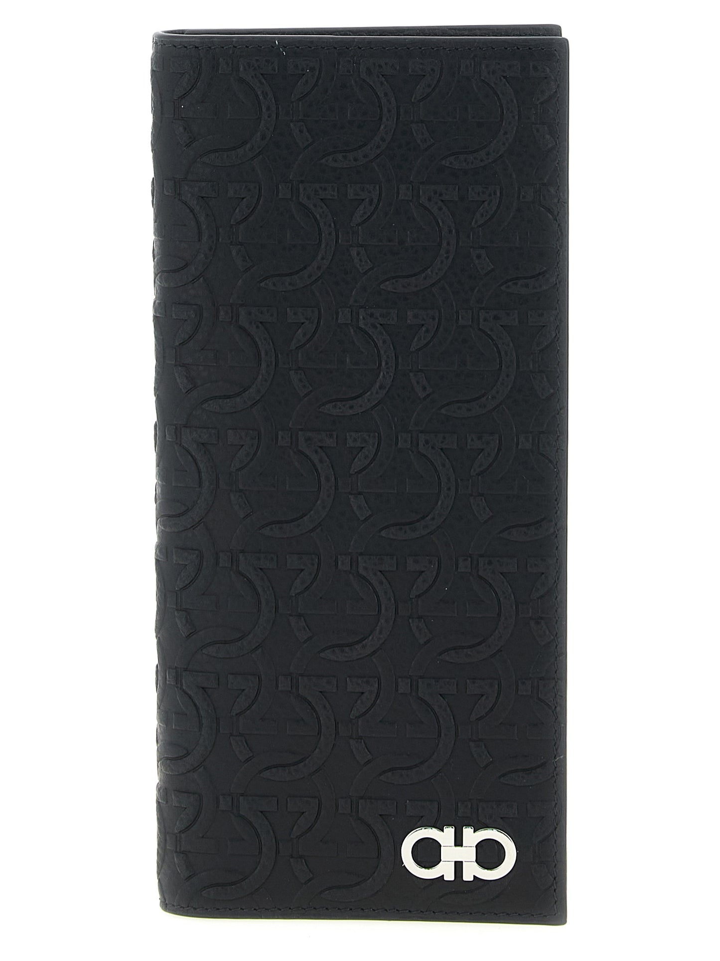 Ferragamo Black 'Gancini' Wallet Curated Luxury Accessories by Orvyn