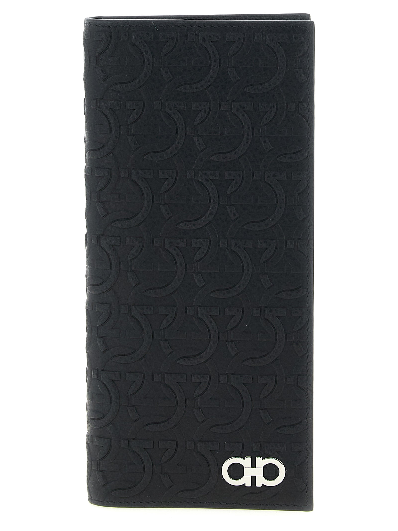 Ferragamo Black 'Gancini' Wallet Curated Luxury Accessories by Orvyn