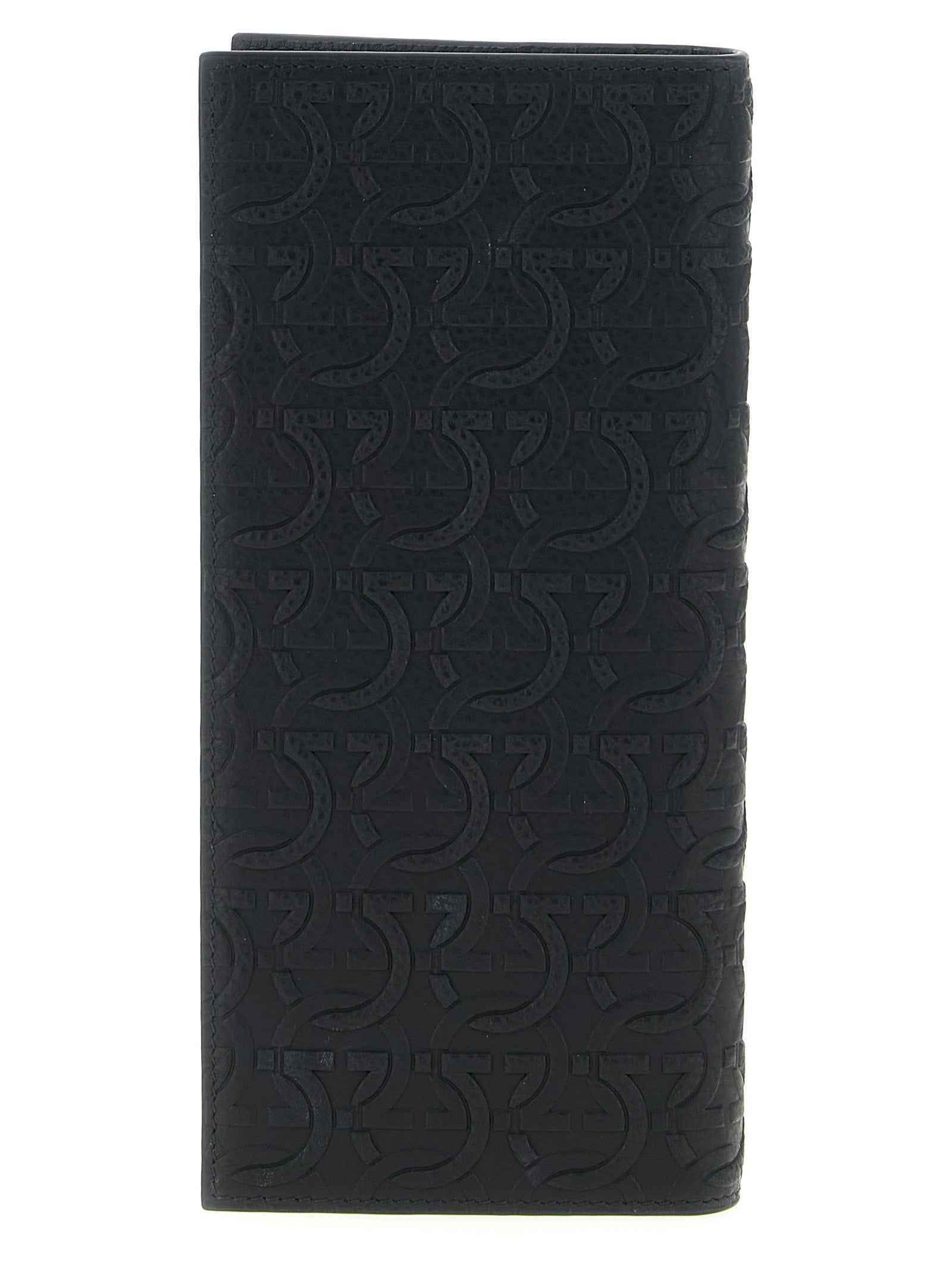 Ferragamo Black 'Gancini' Wallet Curated Luxury Accessories by Orvyn