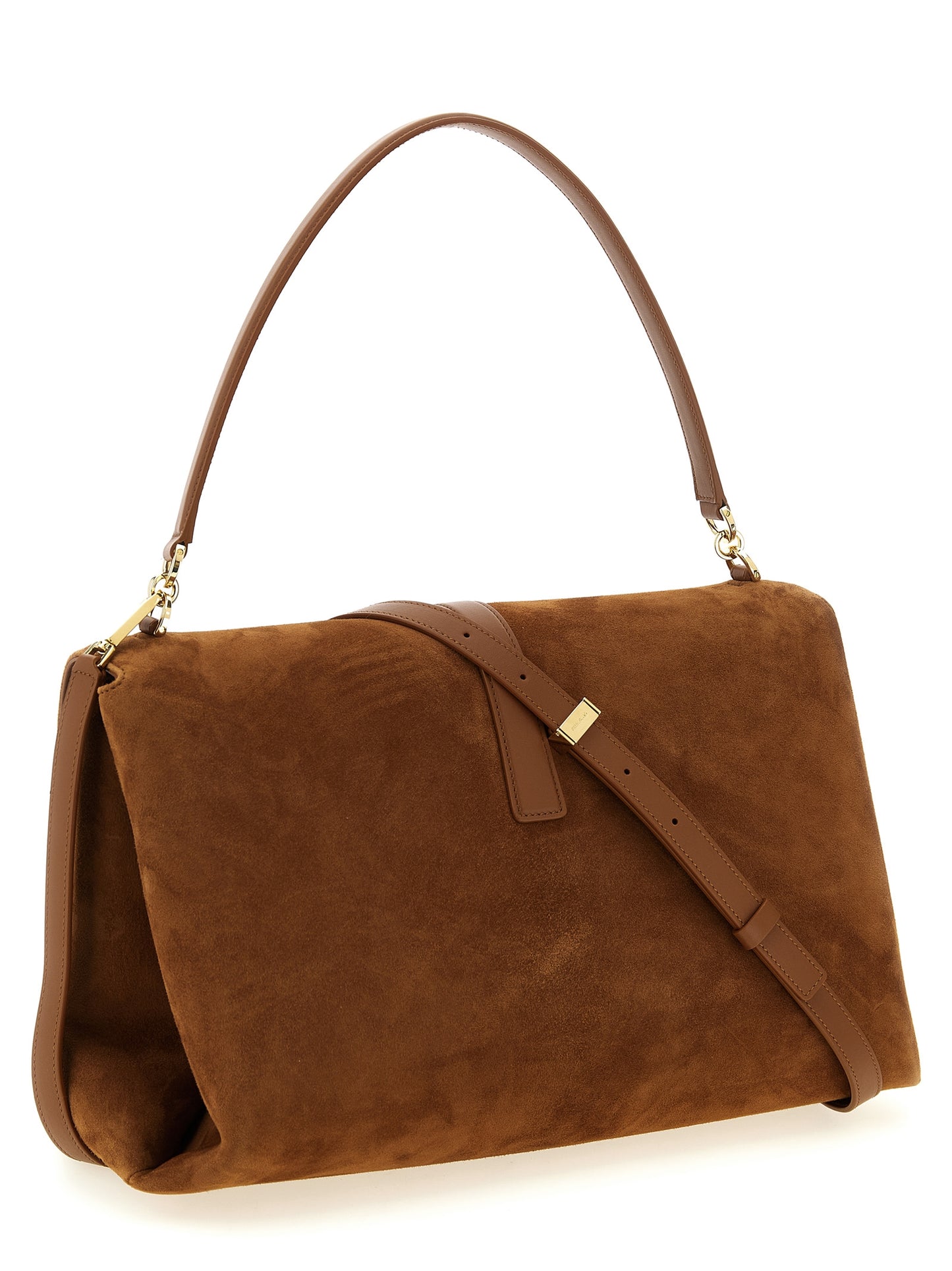 Ferragamo Brown 'Gancini' Shoulder Bag Curated Luxury Accessories by Orvyn
