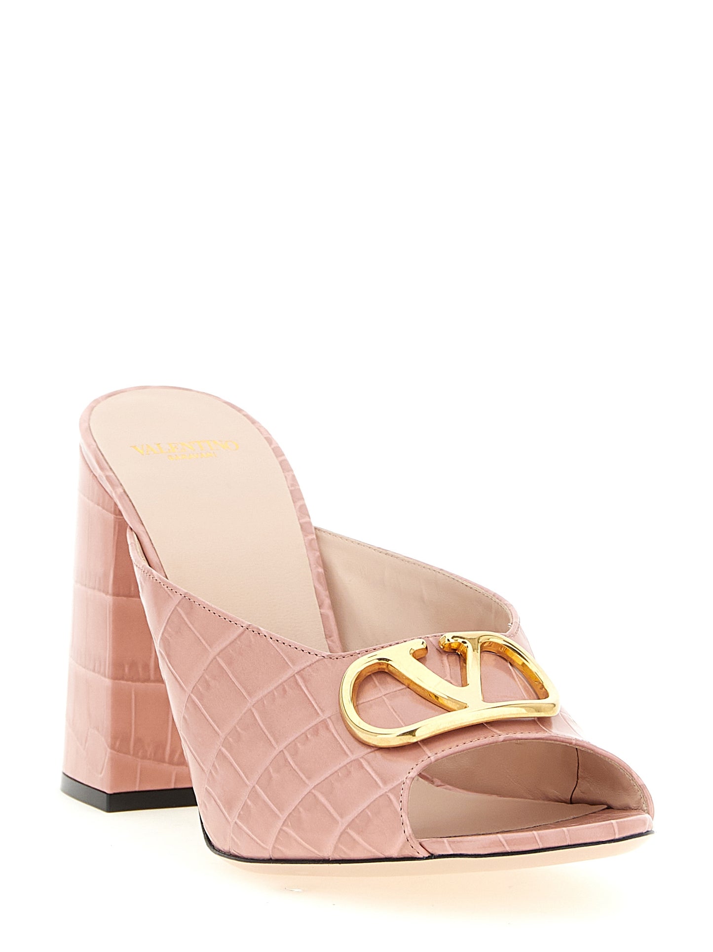 Valentino Garavani Multicolor 'VLogo Signature' Sandals Curated Luxury Accessories by Orvyn