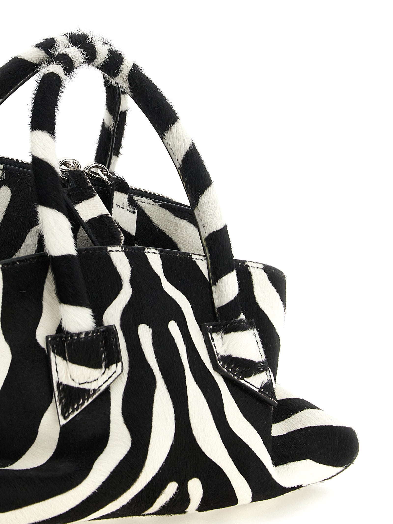 The Attico Bicolor 'La Passeggiata Mini' Handbag multicolor