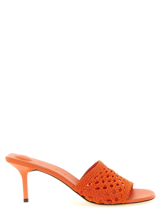 Jacquemus Orange Polyester Platform Sandals Curated Luxury Accessories by Orvyn