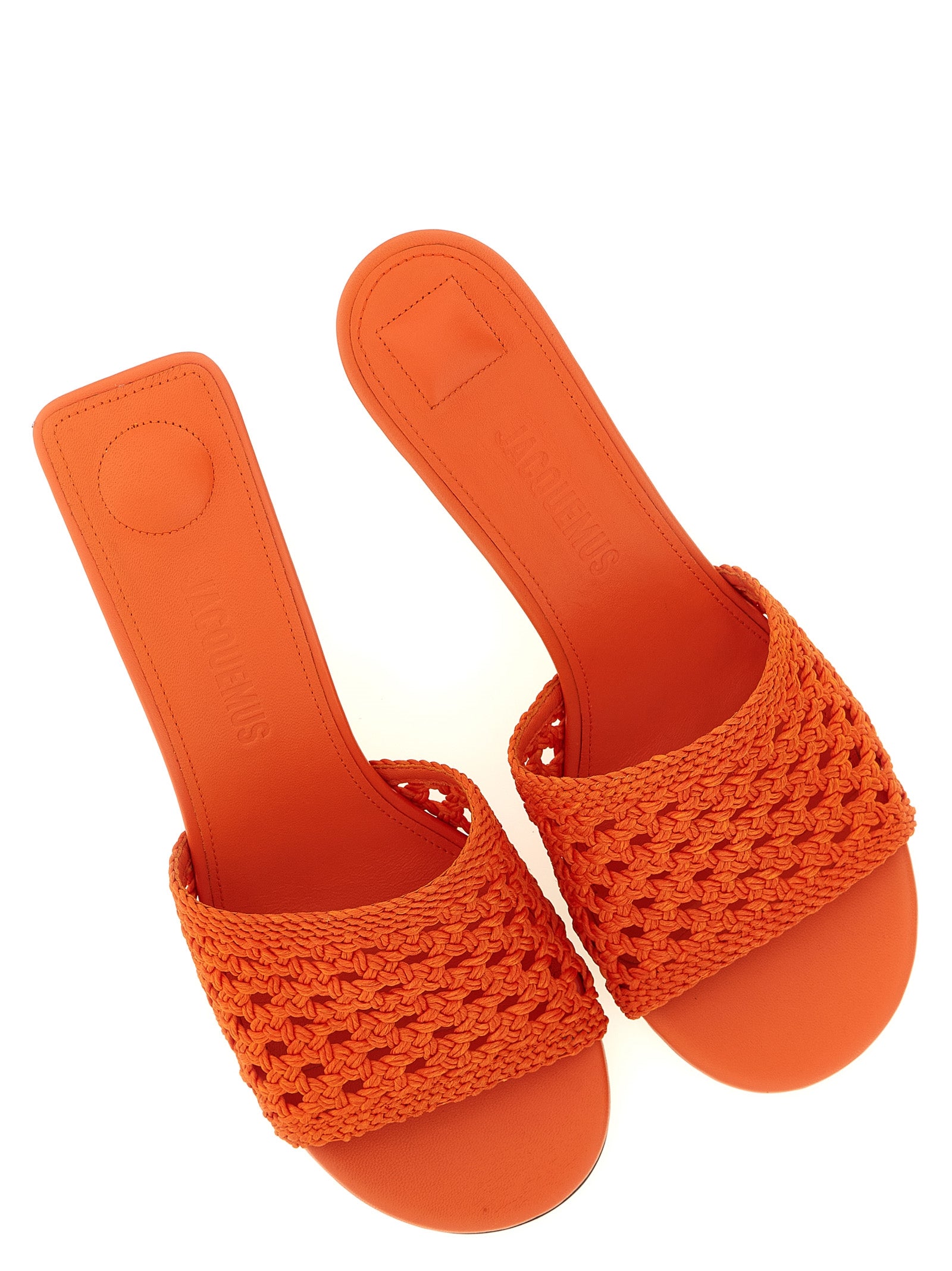 Jacquemus Orange Polyester Platform Sandals Curated Luxury Accessories by Orvyn