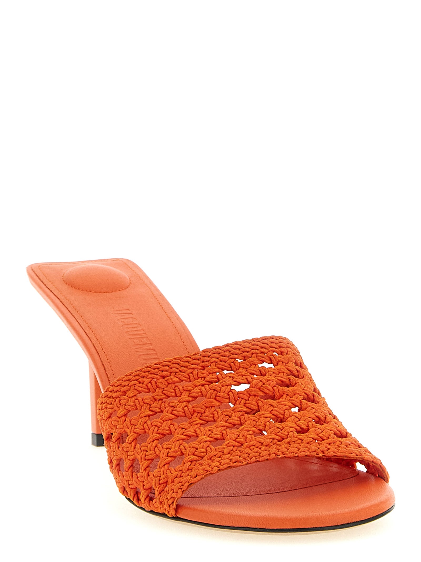 Jacquemus Orange Polyester Platform Sandals Curated Luxury Accessories by Orvyn