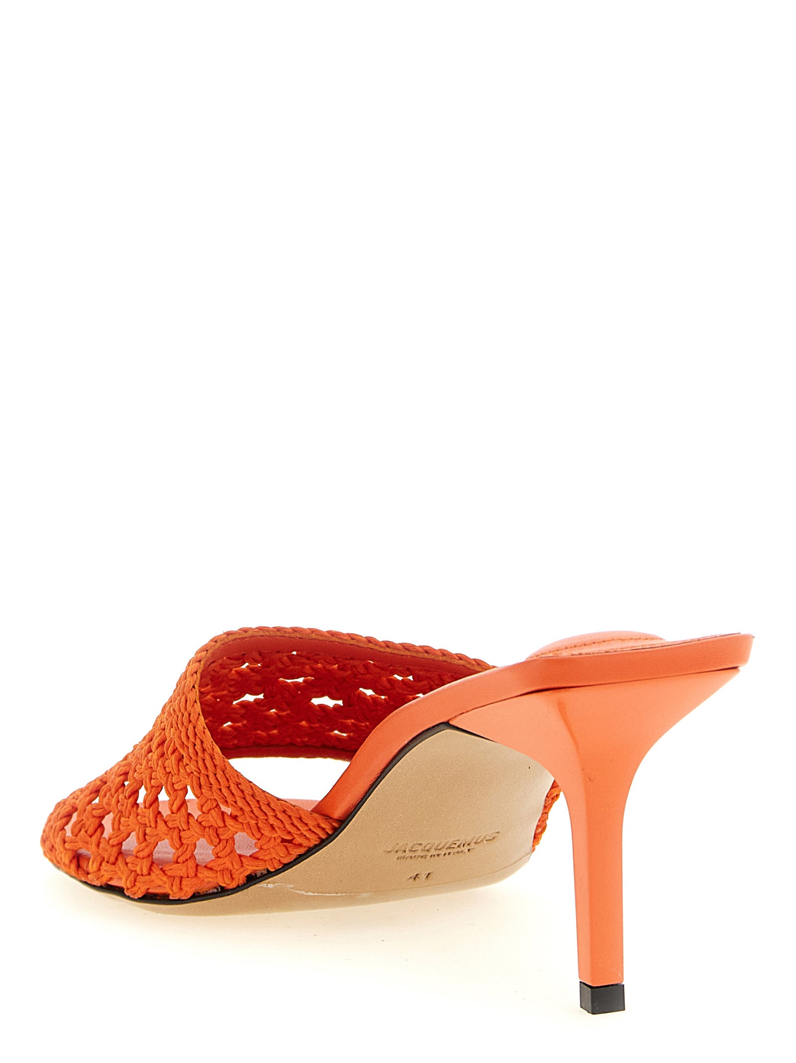 Jacquemus Orange Polyester Platform Sandals Curated Luxury Accessories by Orvyn