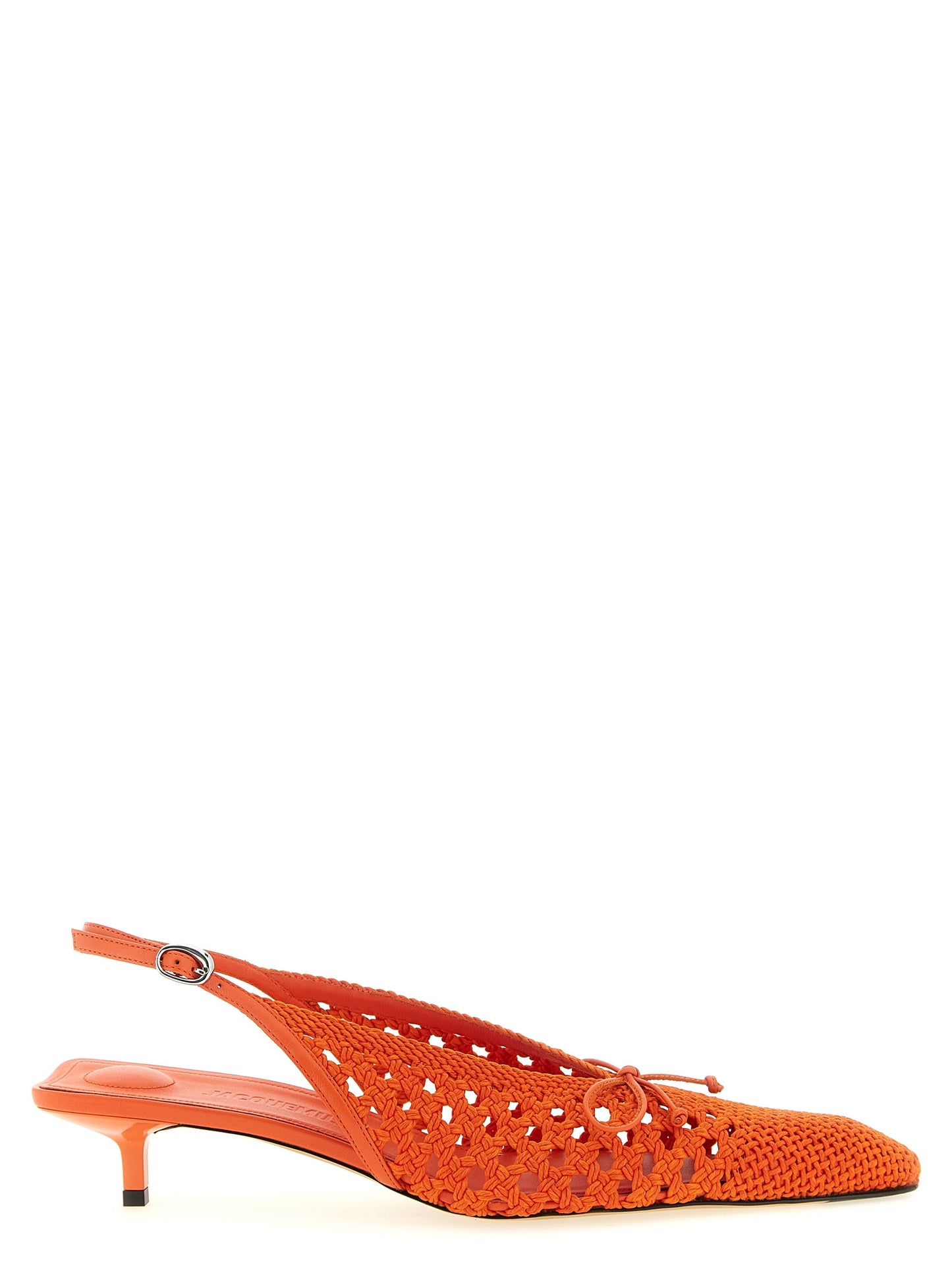 Jacquemus Orange 'Les Slingbacks Cubisto B' Pumps Curated Luxury Accessories by Orvyn