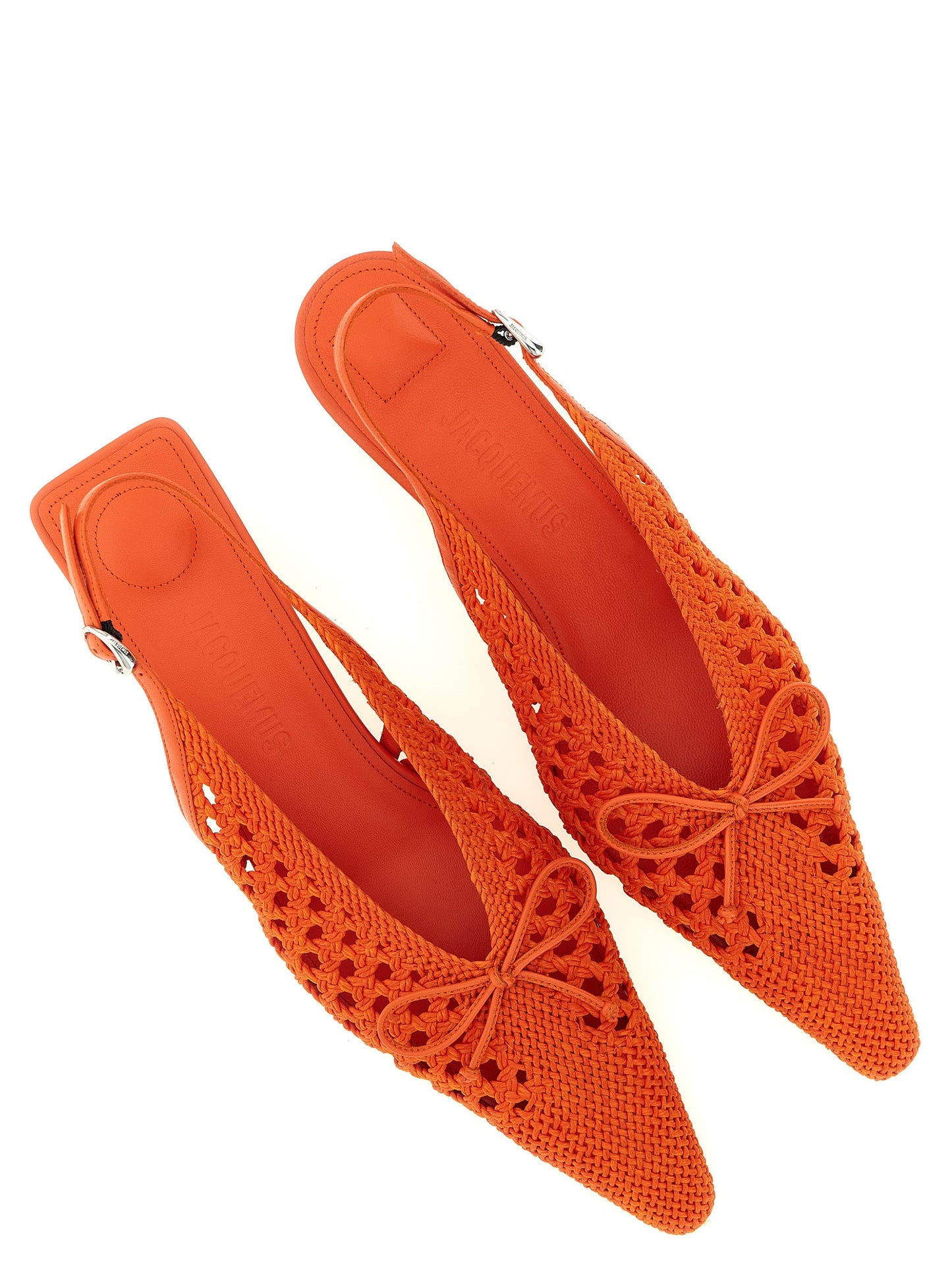 Jacquemus Orange 'Les Slingbacks Cubisto B' Pumps Curated Luxury Accessories by Orvyn