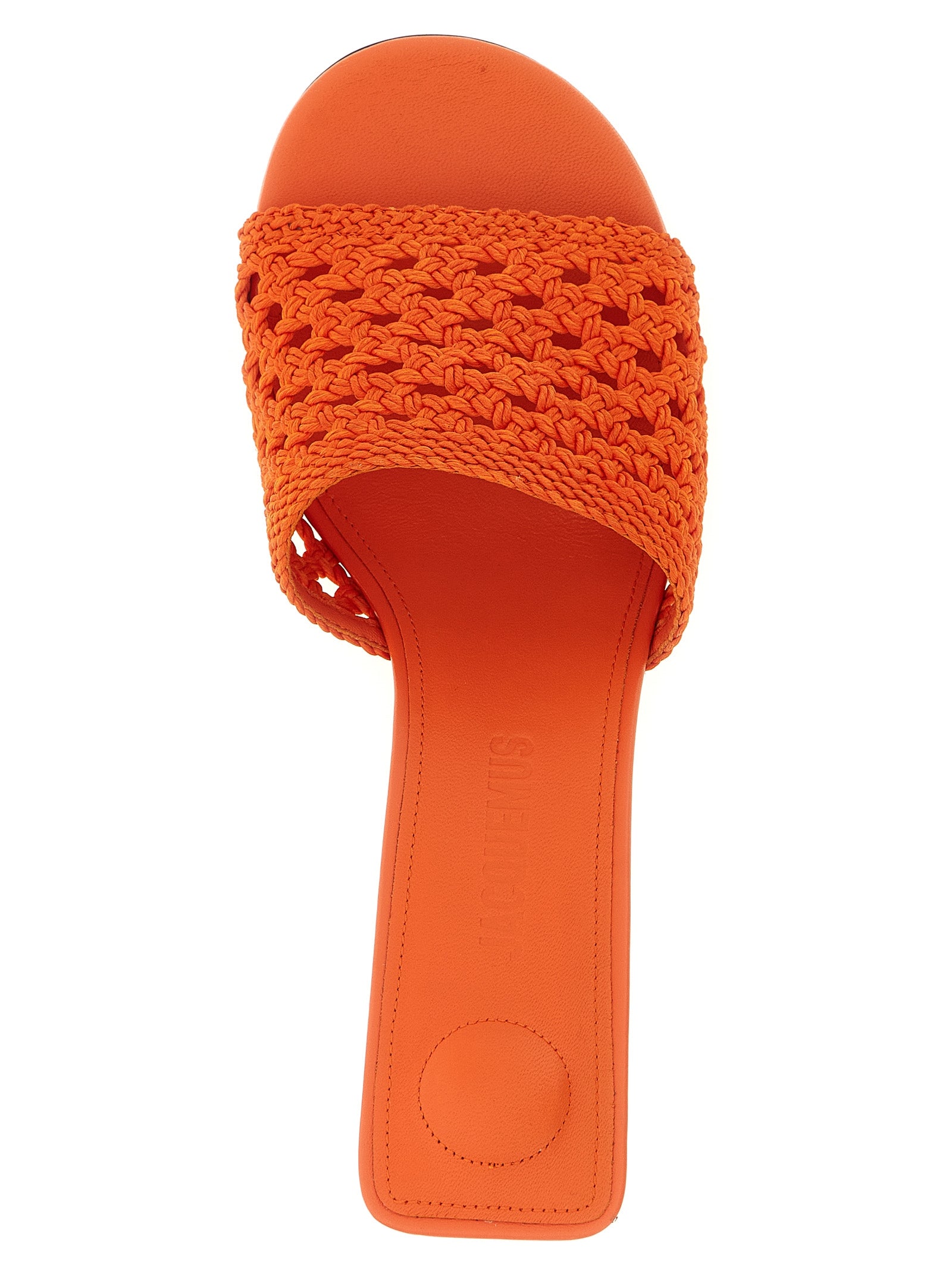 Jacquemus Orange Polyester Platform Sandals Curated Luxury Accessories by Orvyn