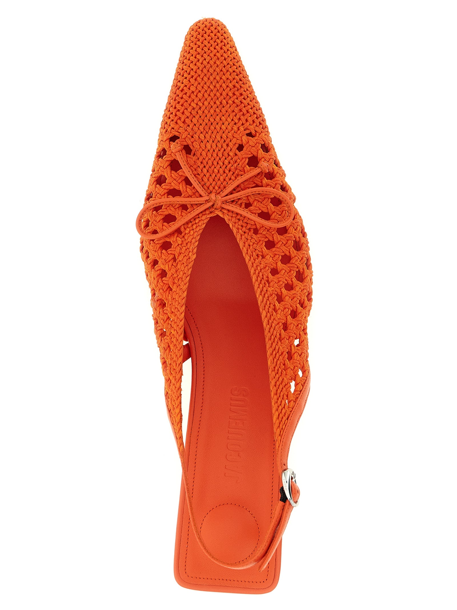 Jacquemus Orange 'Les Slingbacks Cubisto B' Pumps Curated Luxury Accessories by Orvyn