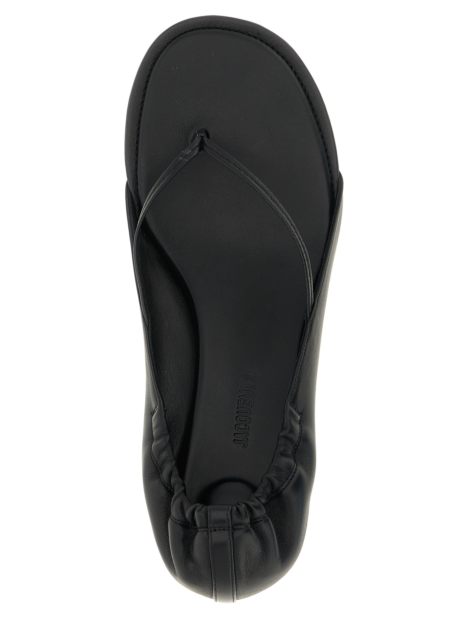 Jacquemus Black 'Rond-Carré' Sandals schwarz
