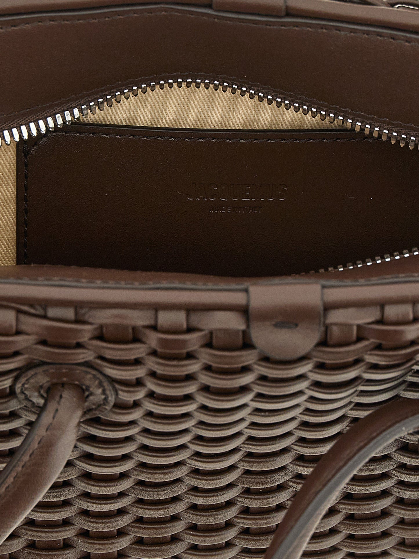 Jacquemus Brown Cotton Handbag Curated Luxury Accessories by Orvyn