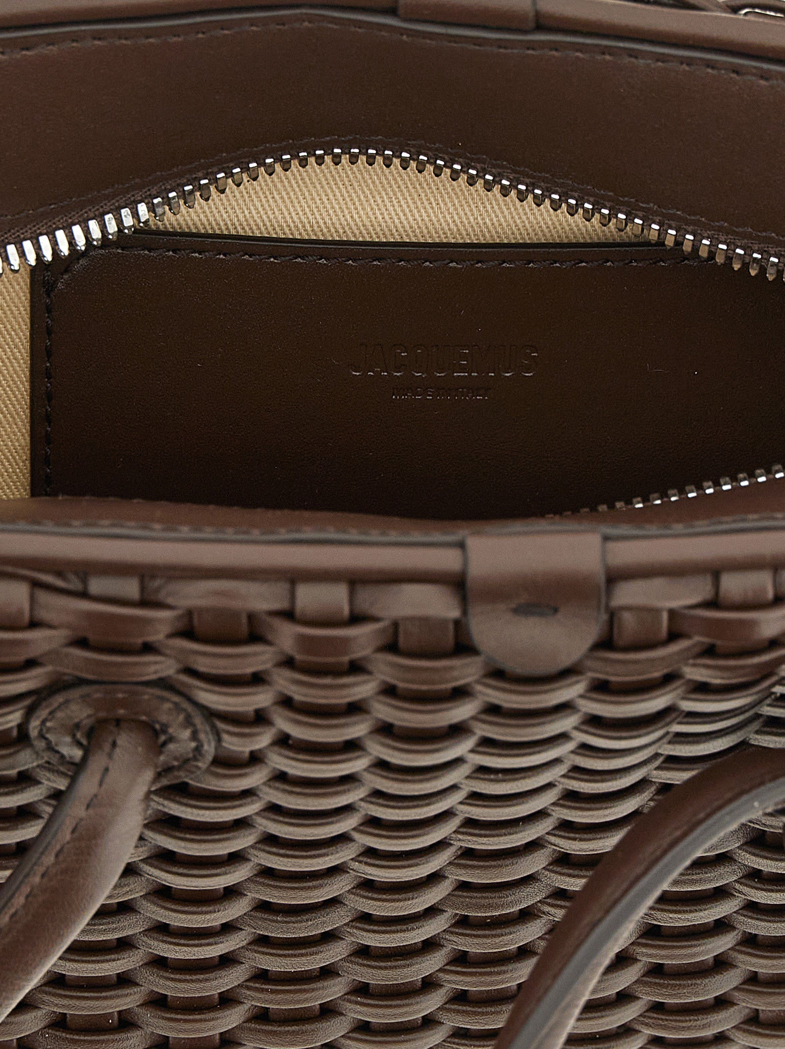Jacquemus Brown Cotton Handbag Curated Luxury Accessories by Orvyn