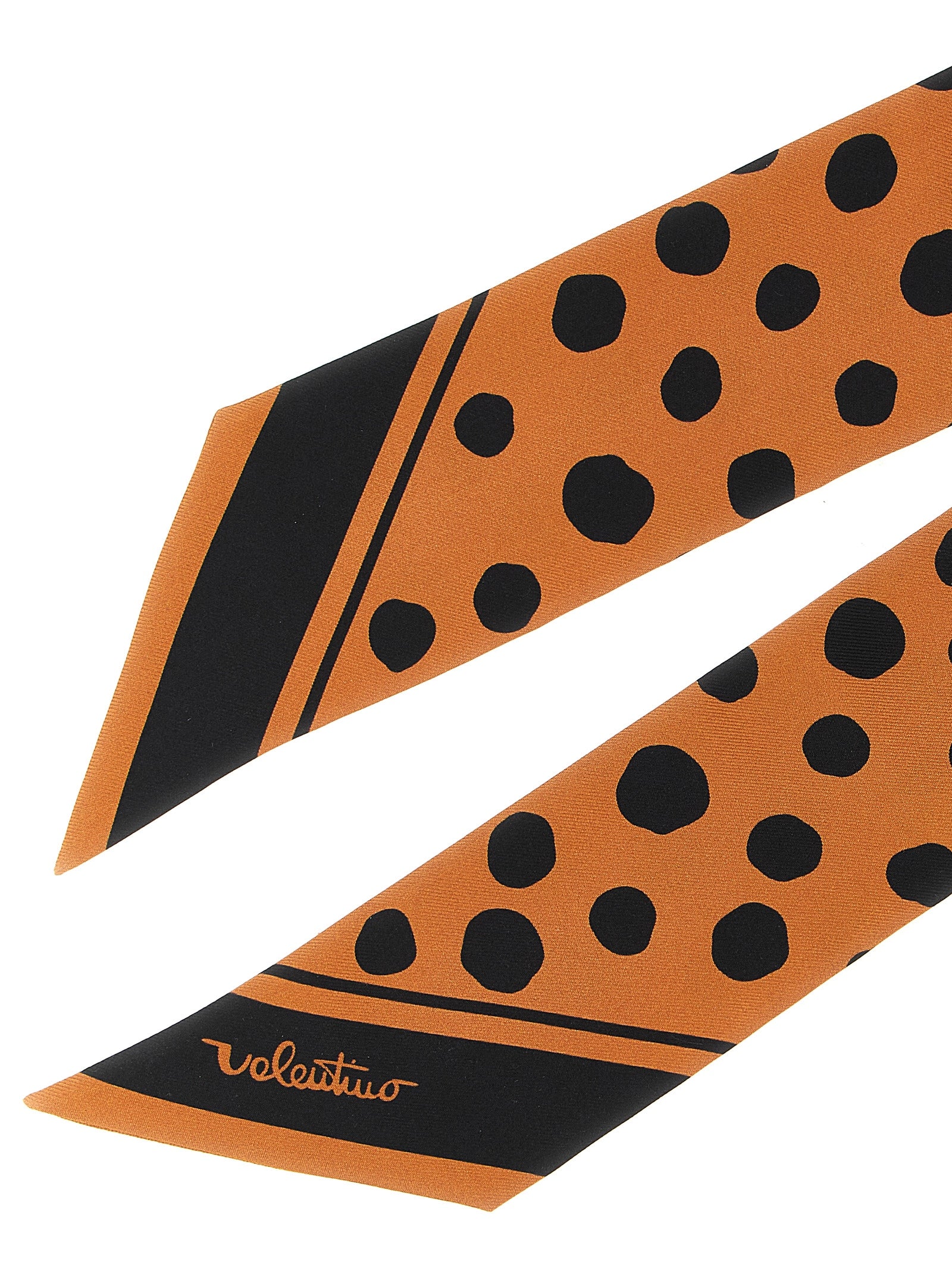 Valentino Garavani Brown Silk Foulard Curated Luxury Accessories by Orvyn