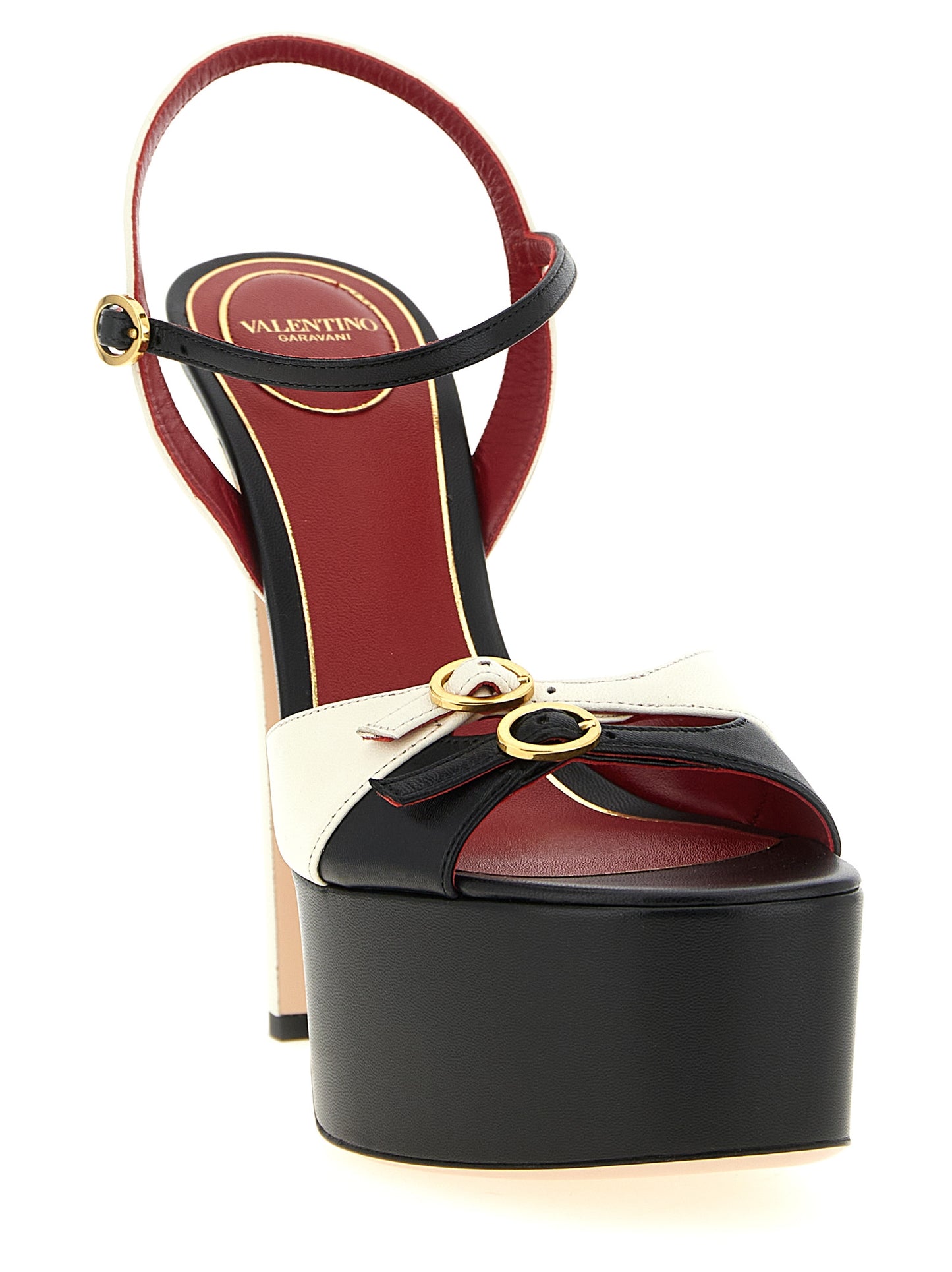 Valentino Garavani Bicolor 'Crasher' Sandals Curated Luxury Accessories by Orvyn