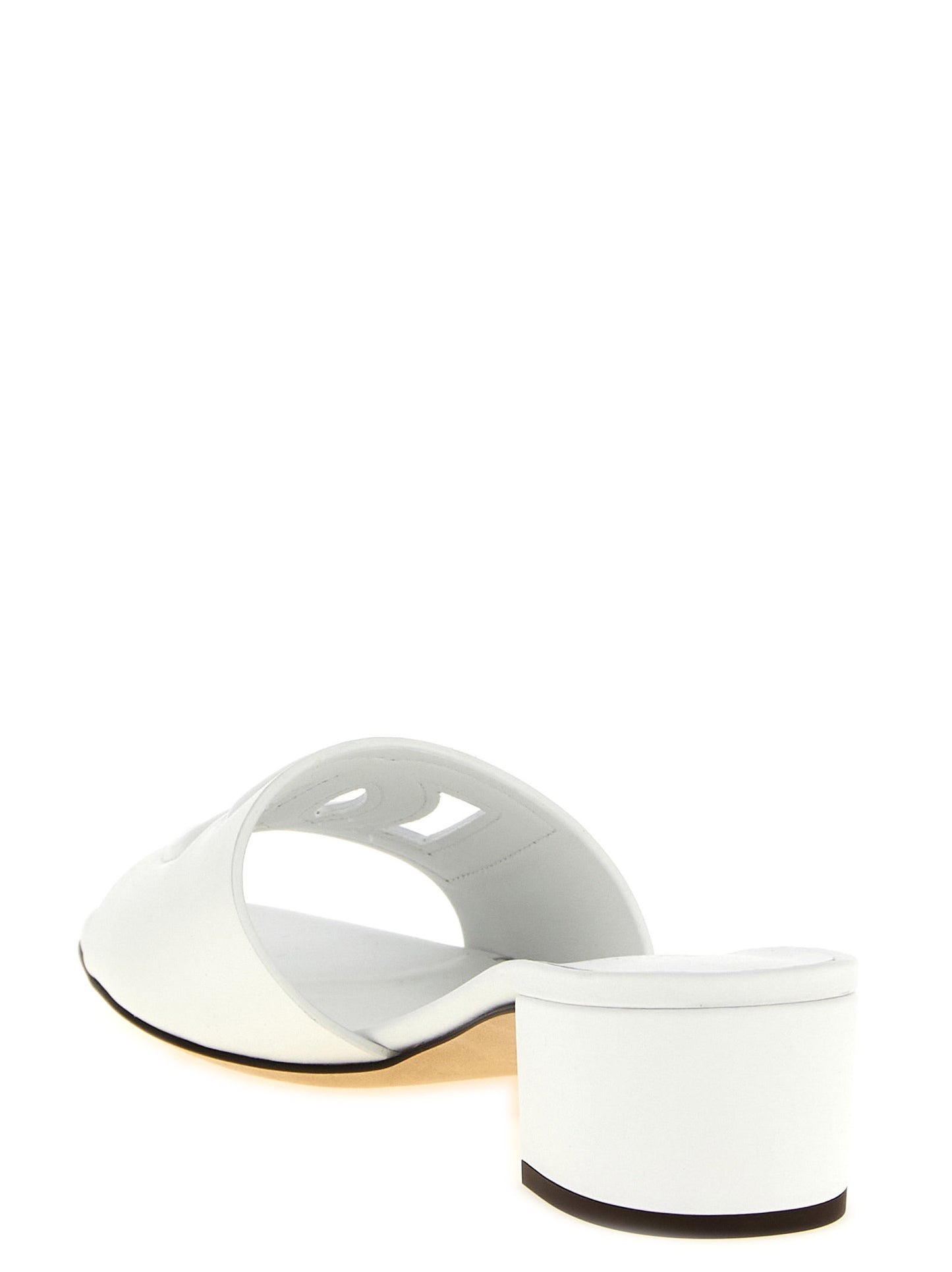 Dolce & Gabbana White 'Platform' Sandals Curated Luxury Accessories by Orvyn