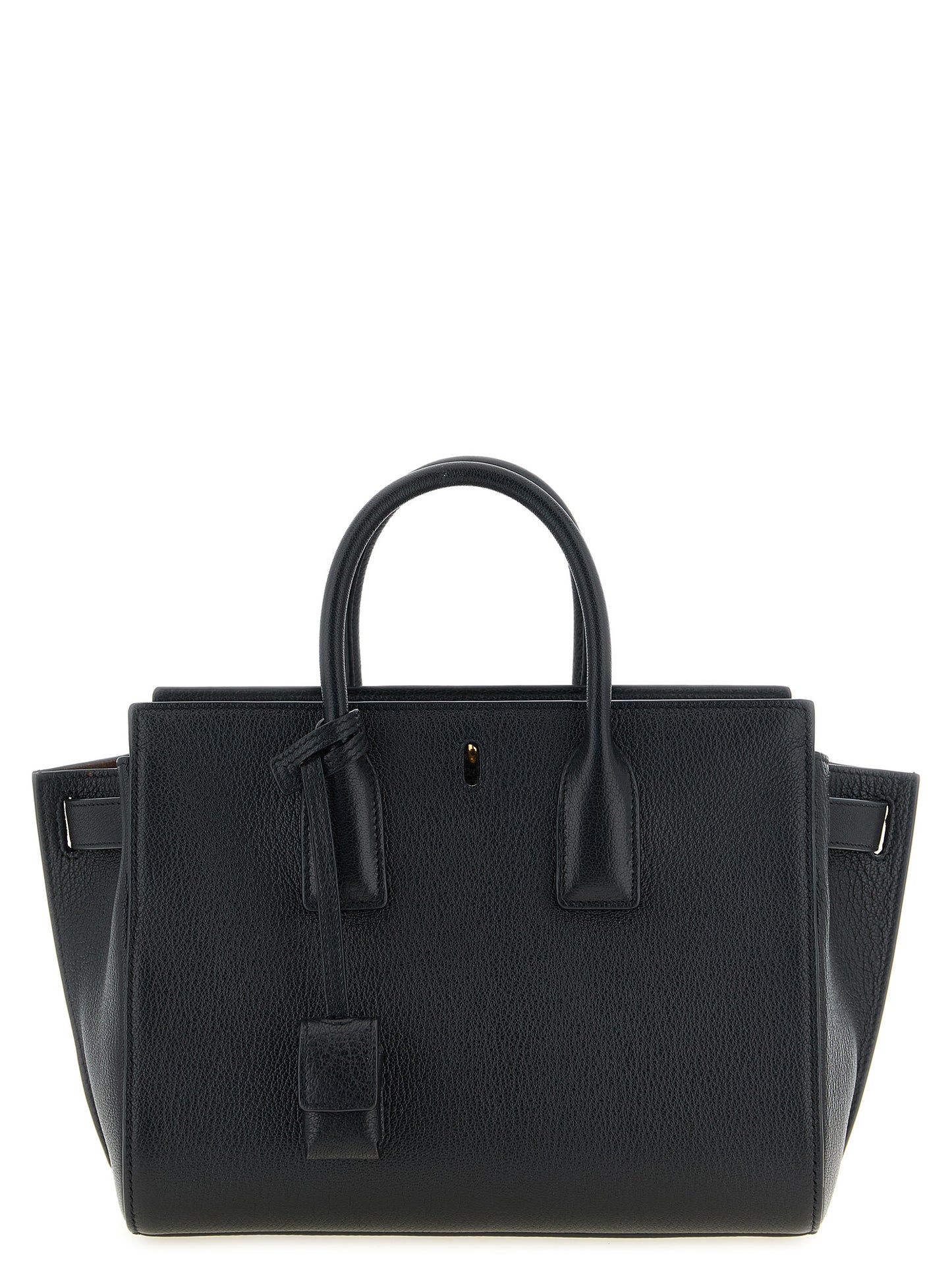 Saint Laurent Black 'Cassandre' Handbag Curated Luxury Accessories by Orvyn